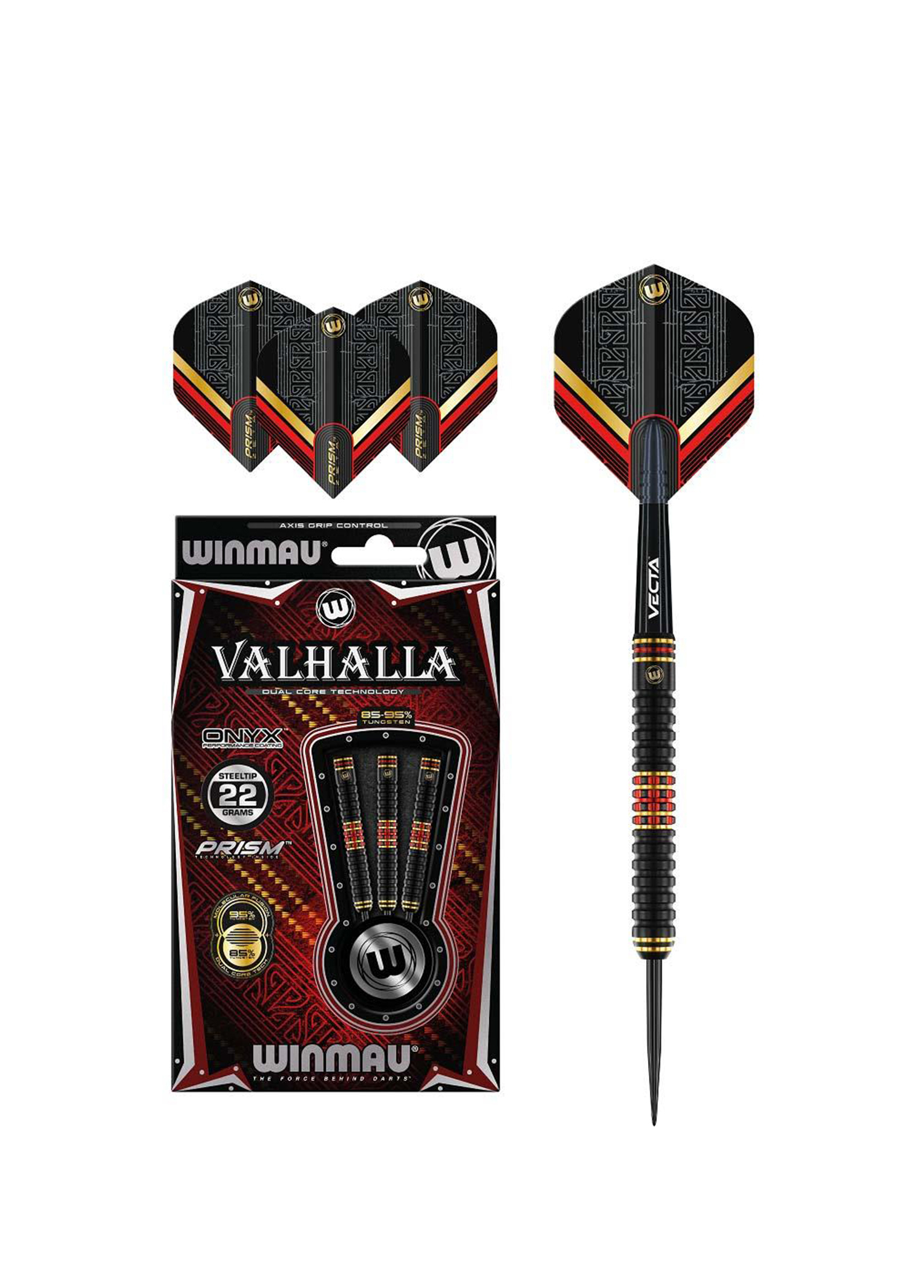 Valhalla % 85-95 Tungsten Çelik Uçlu Dart Oku 22 gr