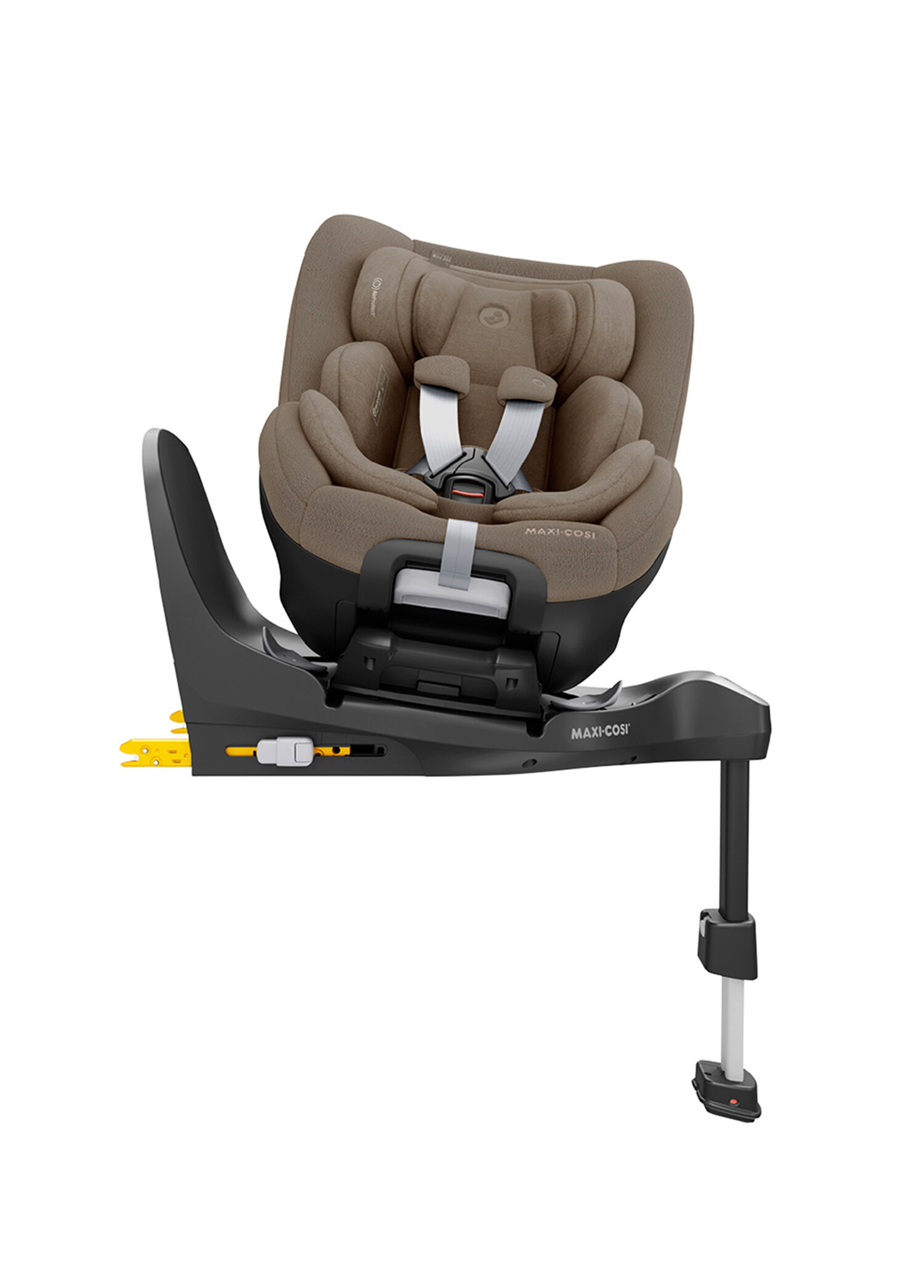 Mica 360 Pro i-Size Kızaklı Araç Dışına Çıkabilen ADAC'lı İsofix'li 360 Dönebilir 0-18 kg Authentic Truffle Bebek Oto Koltuğu