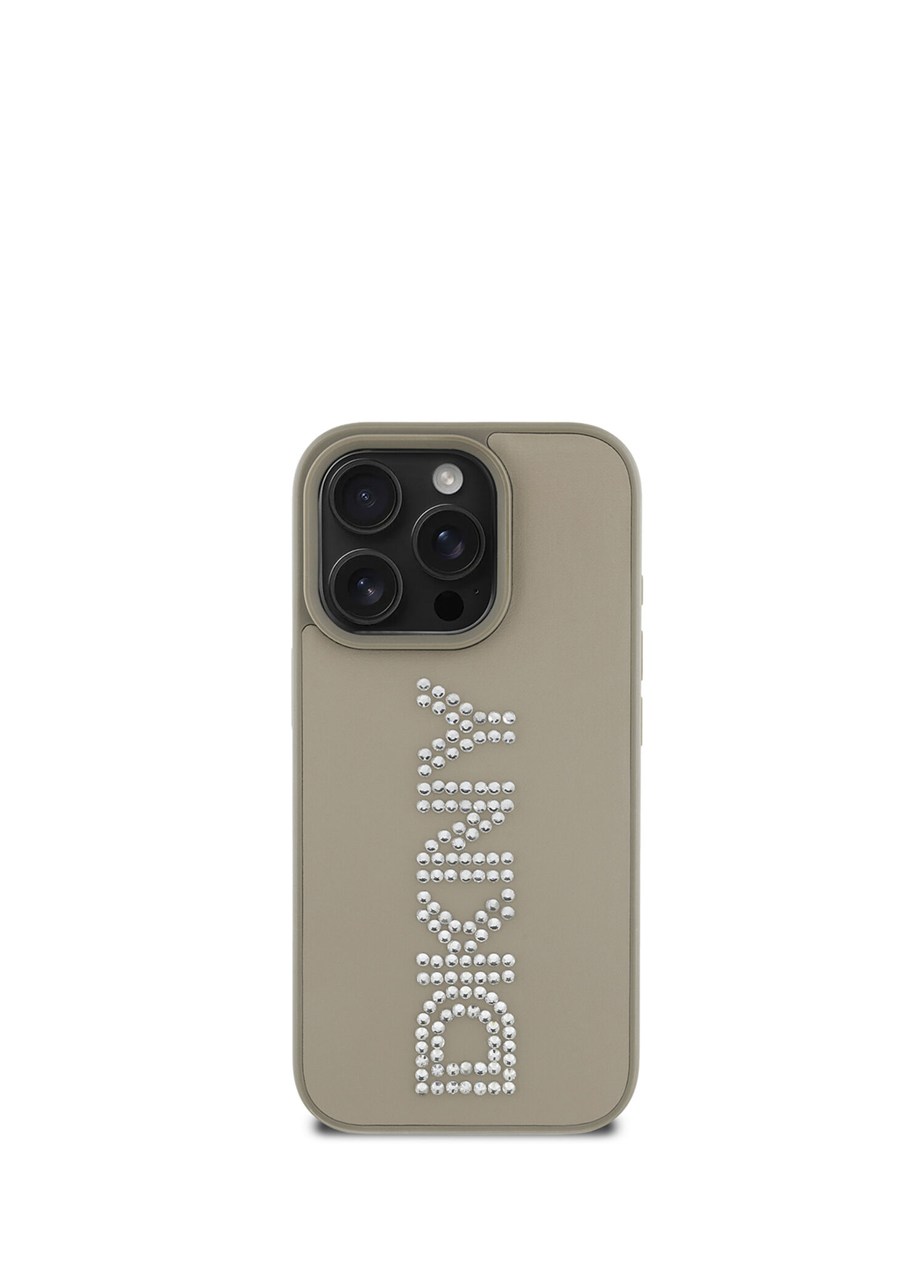 Rhinestones iPhone 16 Pro Max Metalik Taşlı Telefon Kılıfı