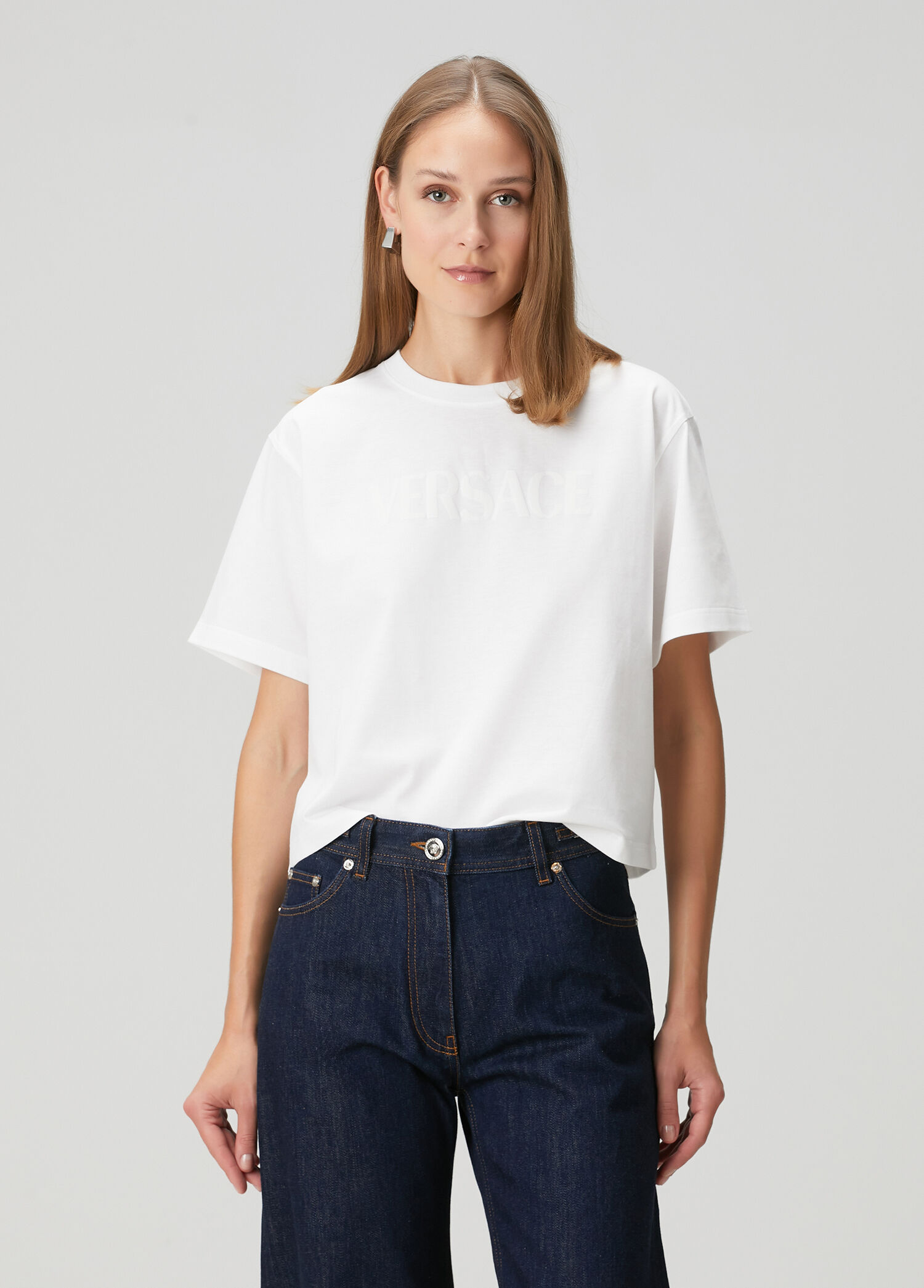 Beyaz Logolu T-shirt