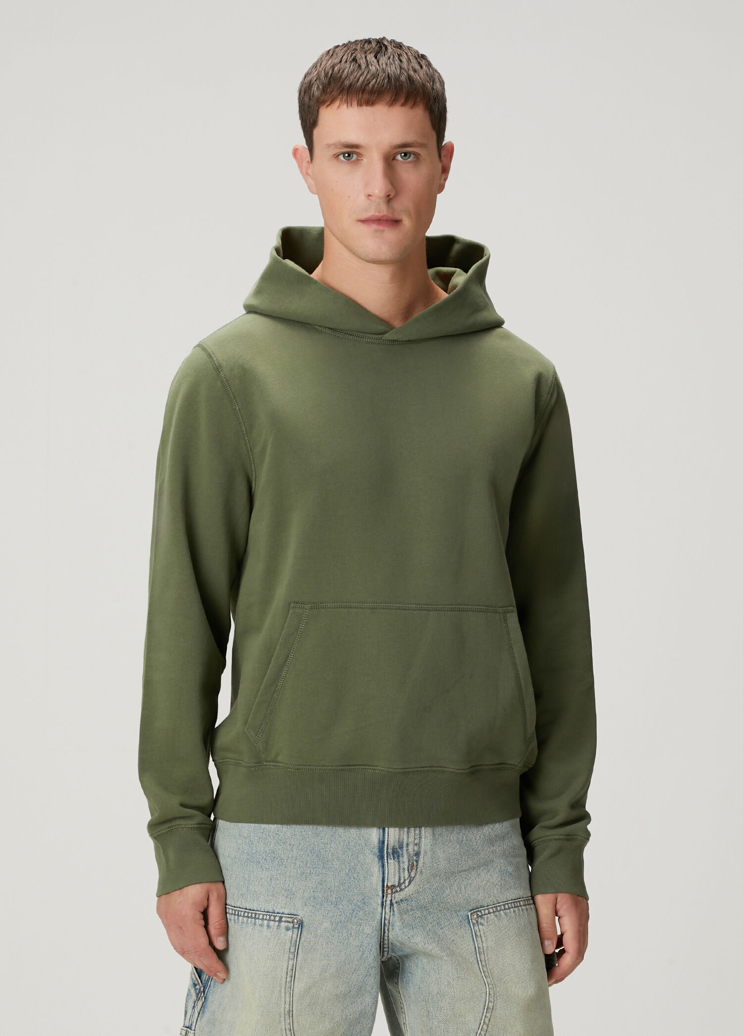 Sanchi Haki Kapüşonlu Sweatshirt