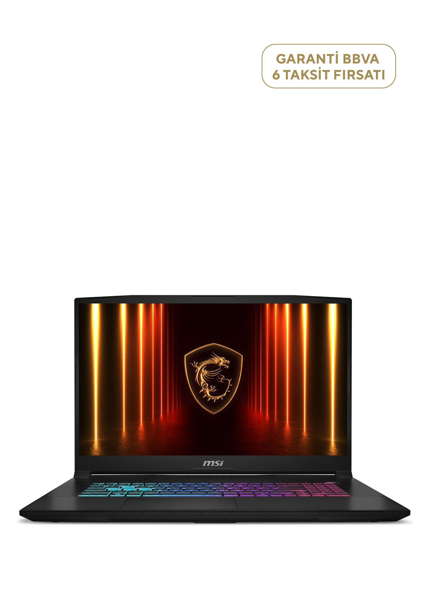 MSI - KATANA 17 i7-14650HX 16GB Ram DDR5 1TB SSD 8GB RTX5060 17.3" QHD 240Hz FreeDos Gaming Laptop HX B14WFK-248XTR  - Siyah