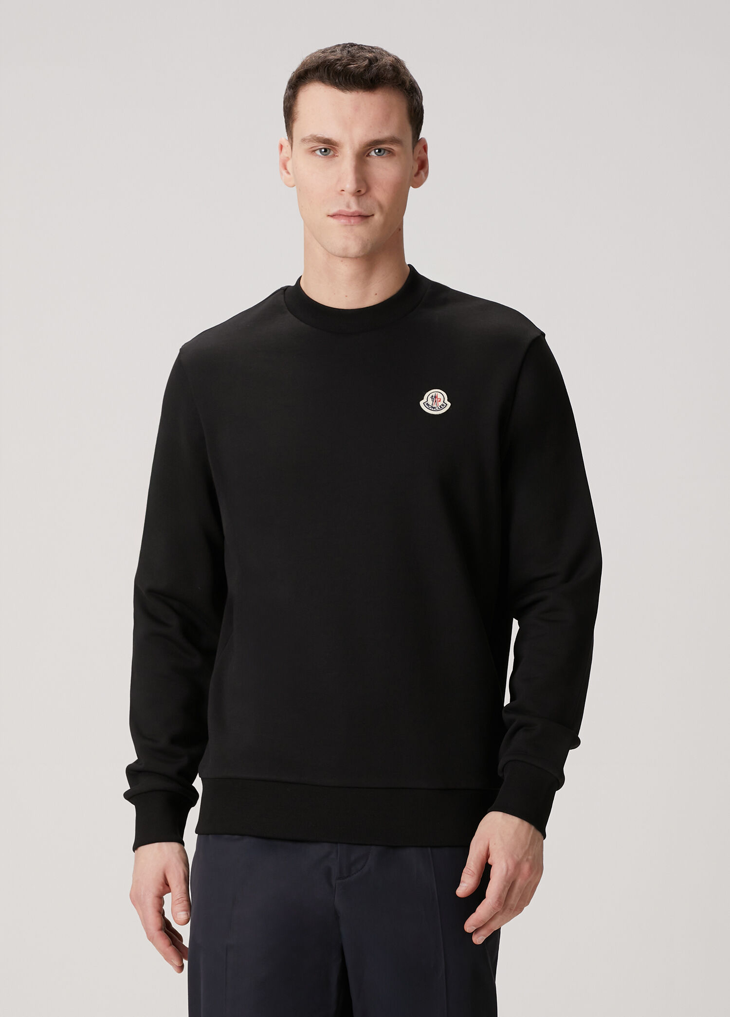 Moncler Siyah Erkek Siyah Logo Detaylı Sweatshirt 1892844 | Beymen