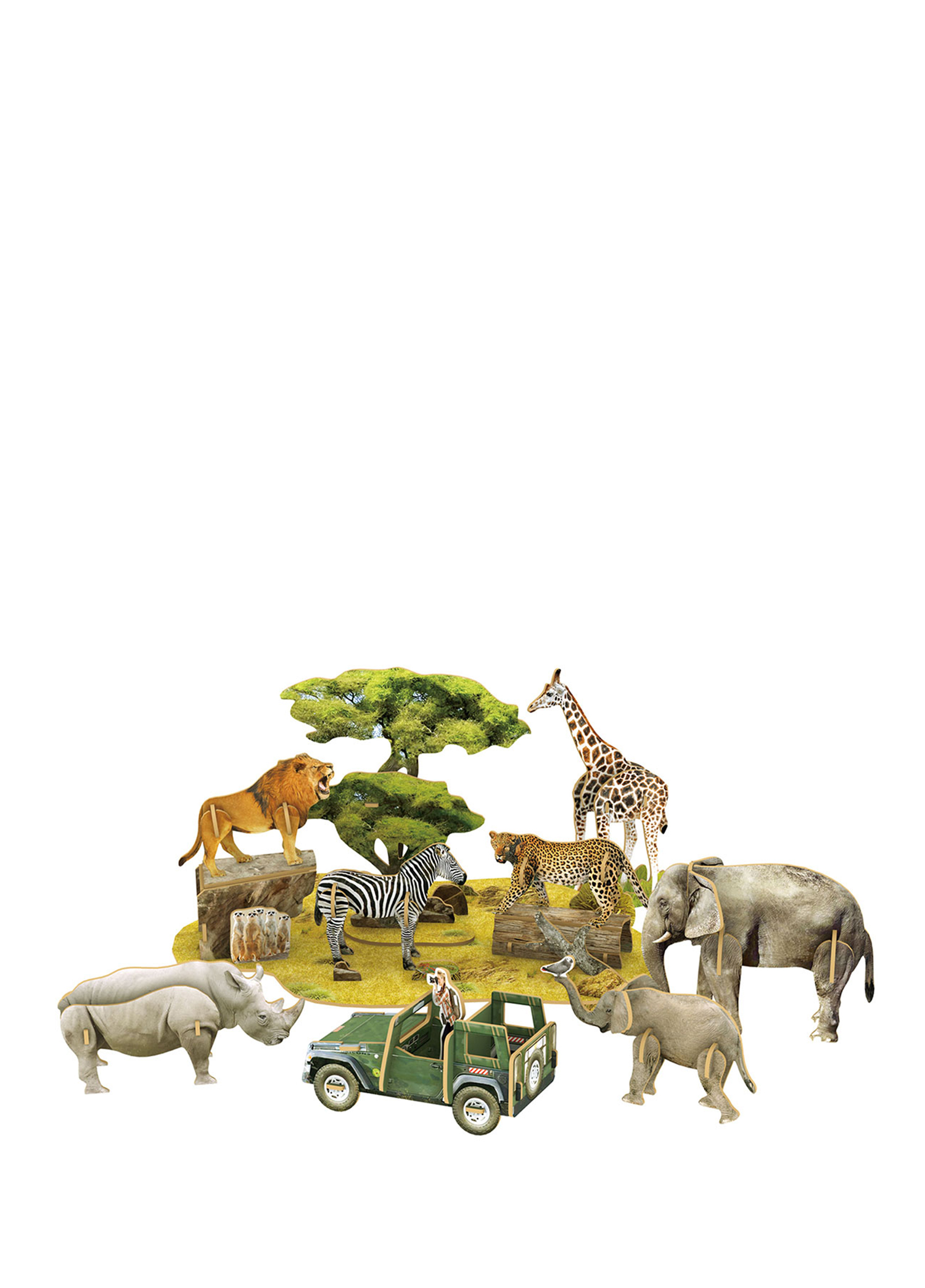 Afrika Yaban Hayatı National Geographic Kids 3D Puzzle 69 Parça