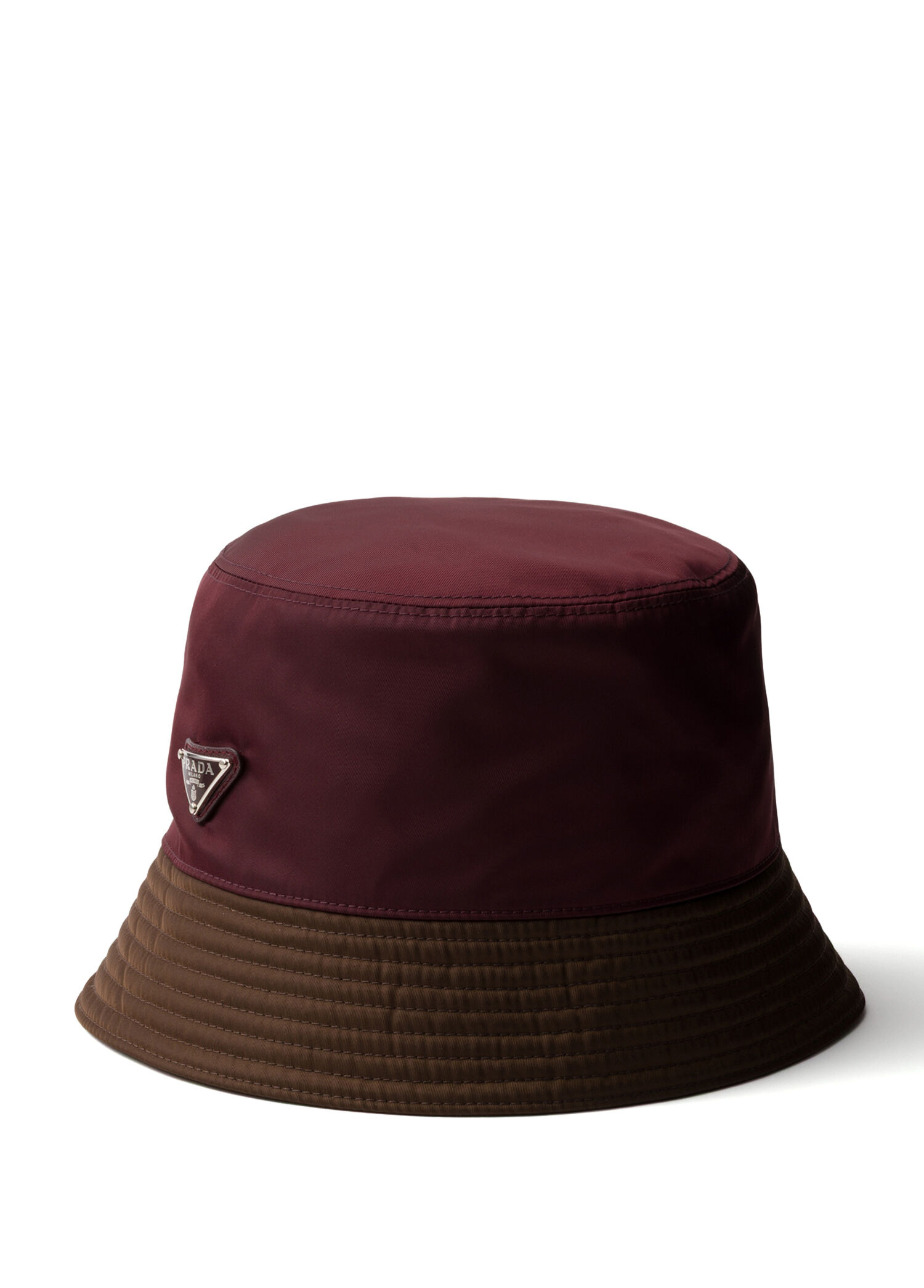 Bordo İki Renkli Re-Nylon Erkek Balıkçı Şapkası