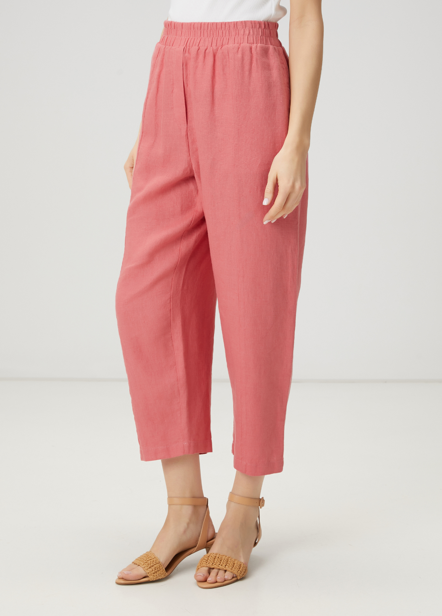 Pembe Keten Pantolon_2