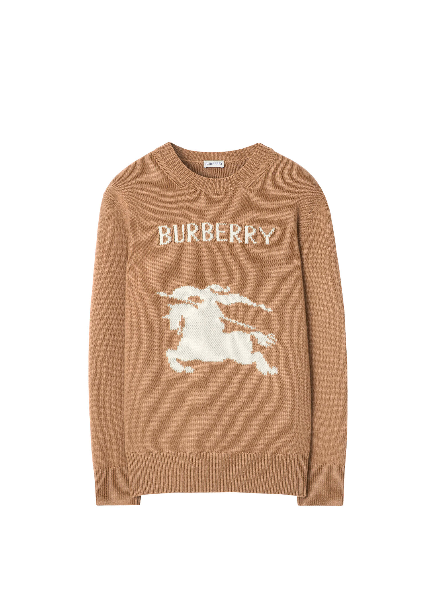 P Burberry Bobby Bej Yun Erkek Triko Kazak