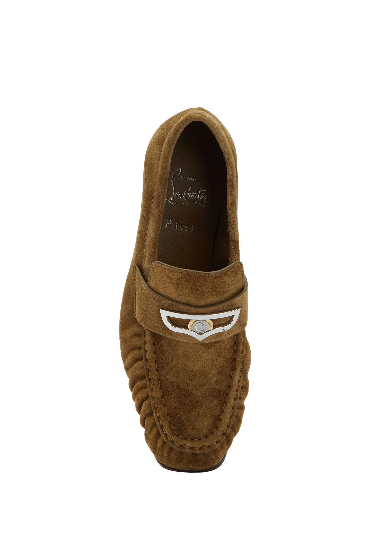 Christian Louboutin Bronz Kadın Mocallista Bronz Kadın Süet Loafer