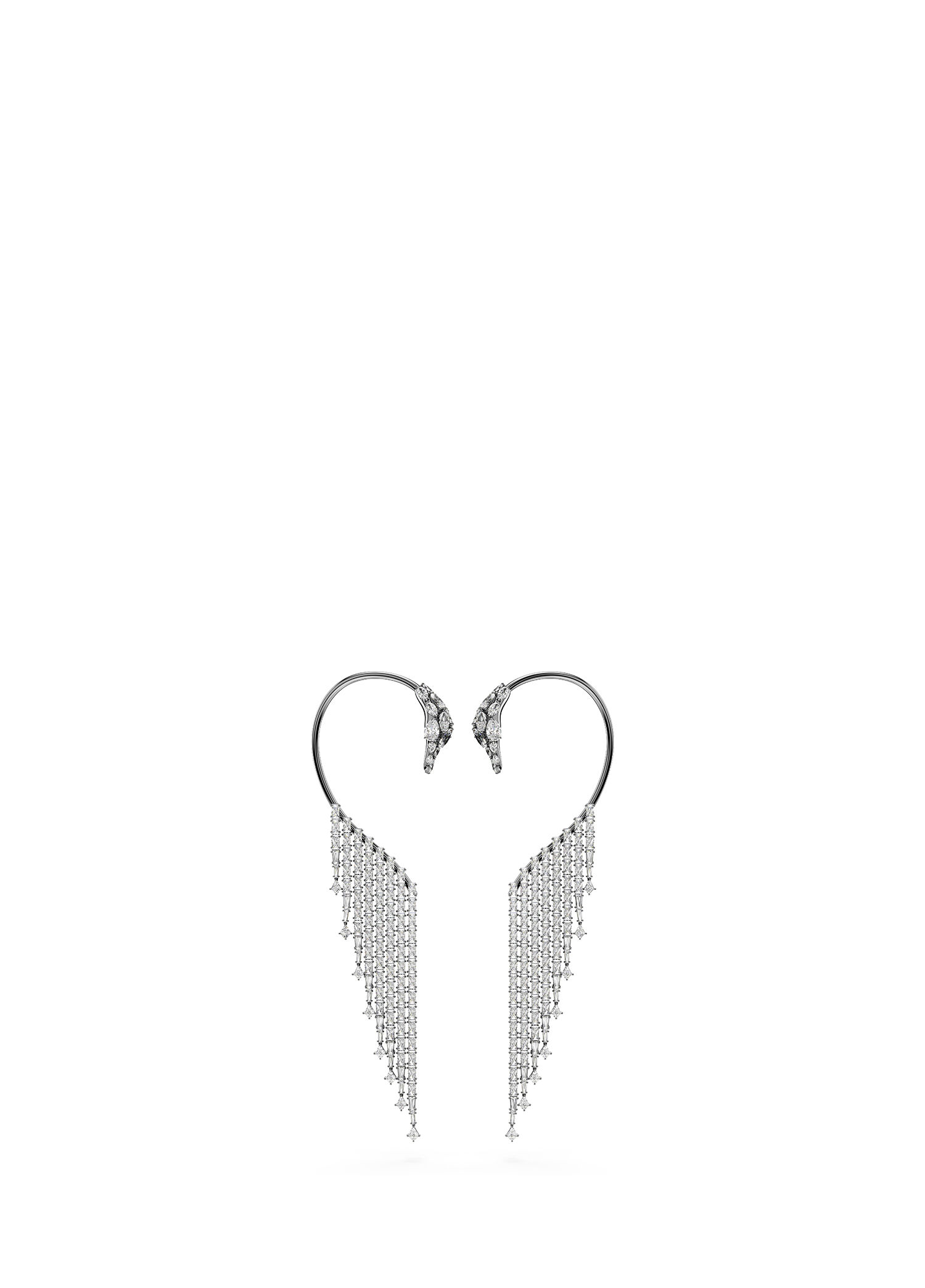 The Vienna Collection Ear Cuffs Swan White Kadın Küpe