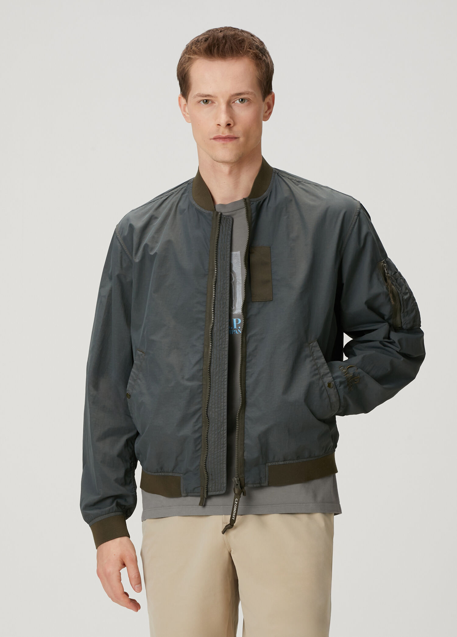 【専用】OUAT MIXED GRAY  BOMBER C.P. Company - Koyu Gri Bomber Mont - Koyu Gri