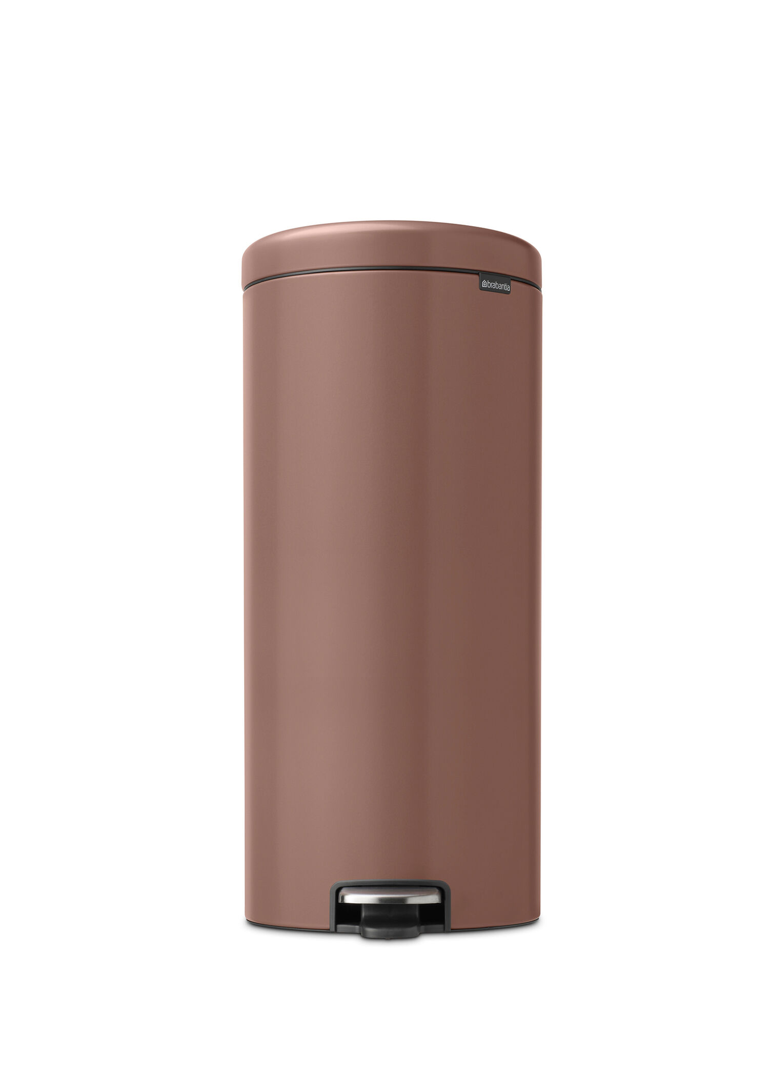Newicon Satin Taupe Çelik Pedallı Mutfak Çöp Kovası 30 Lt