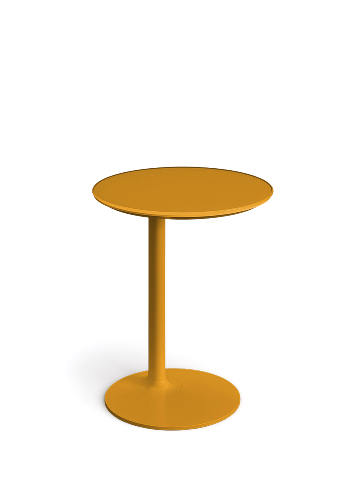 Borbo - Como Metal Leg Tempered Glass Yellow Coffee Table - Yellow