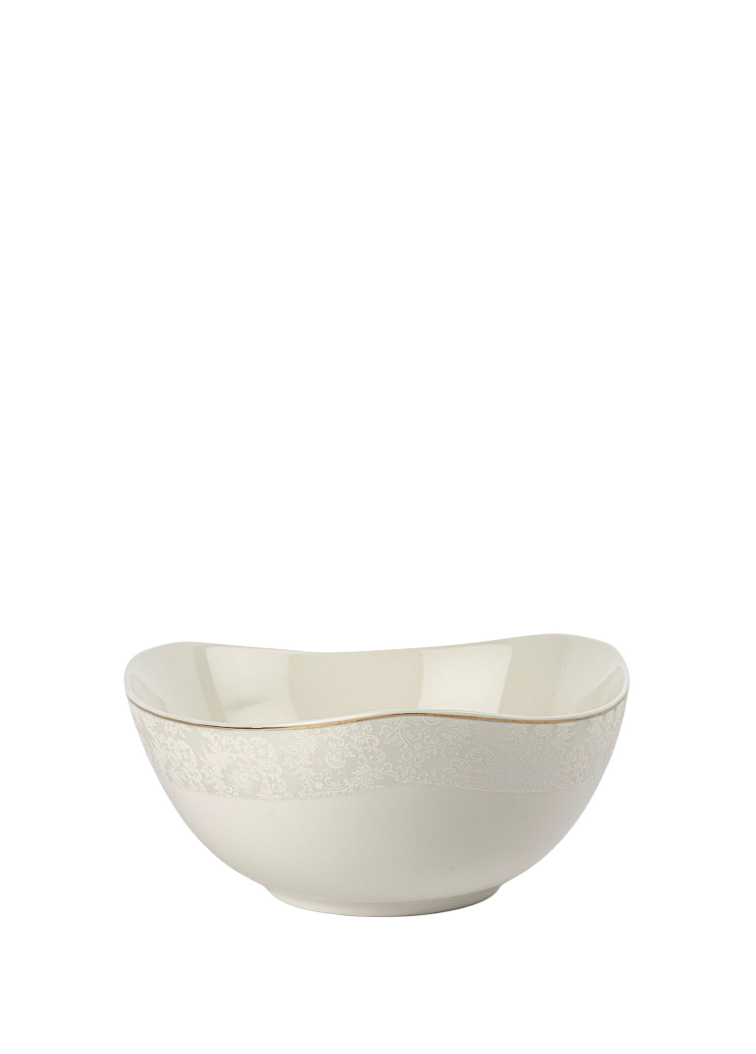 Pearl Mist Taş Rengi Porslen Kase 23 cm