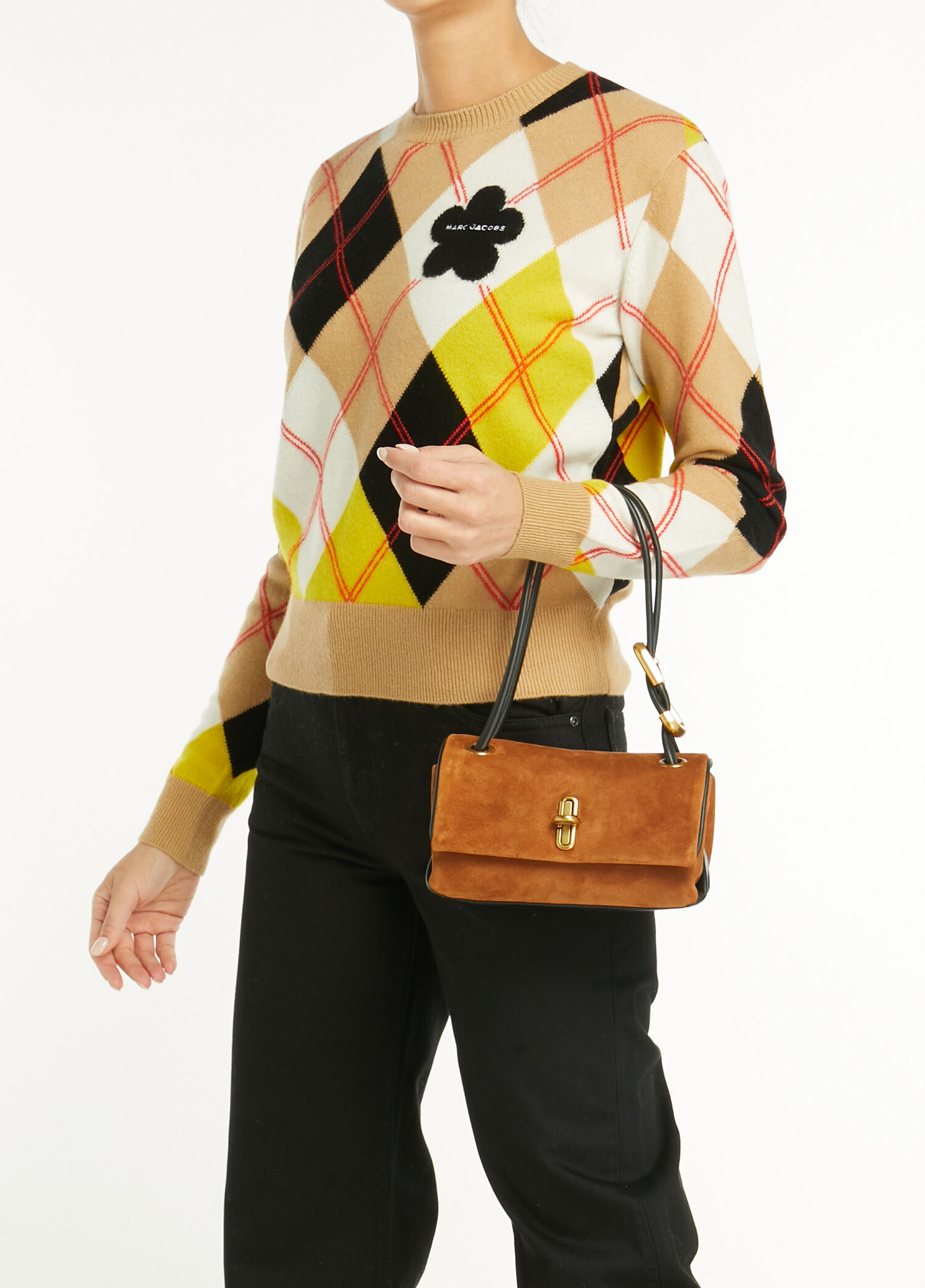 Marc Jacobs - Mini Dual Taba Kadın Süet Çanta - Taba