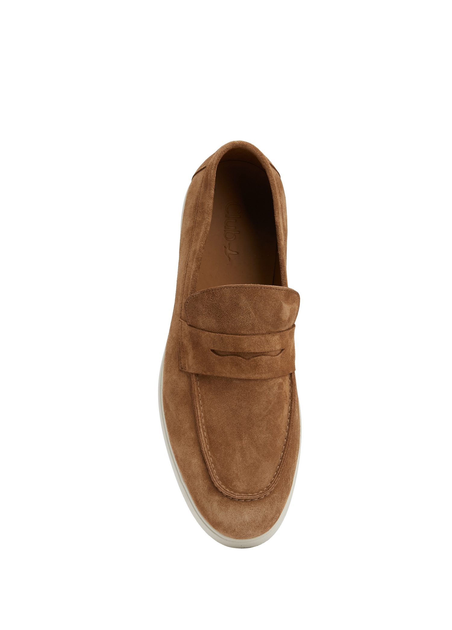 Taba Bant Detaylı Erkek Süet Loafer_3