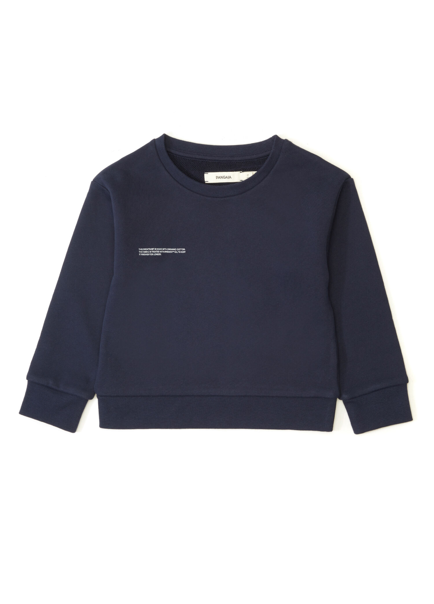 Lacivert Unisex Çocuk Organik Pamuk Sweatshirt