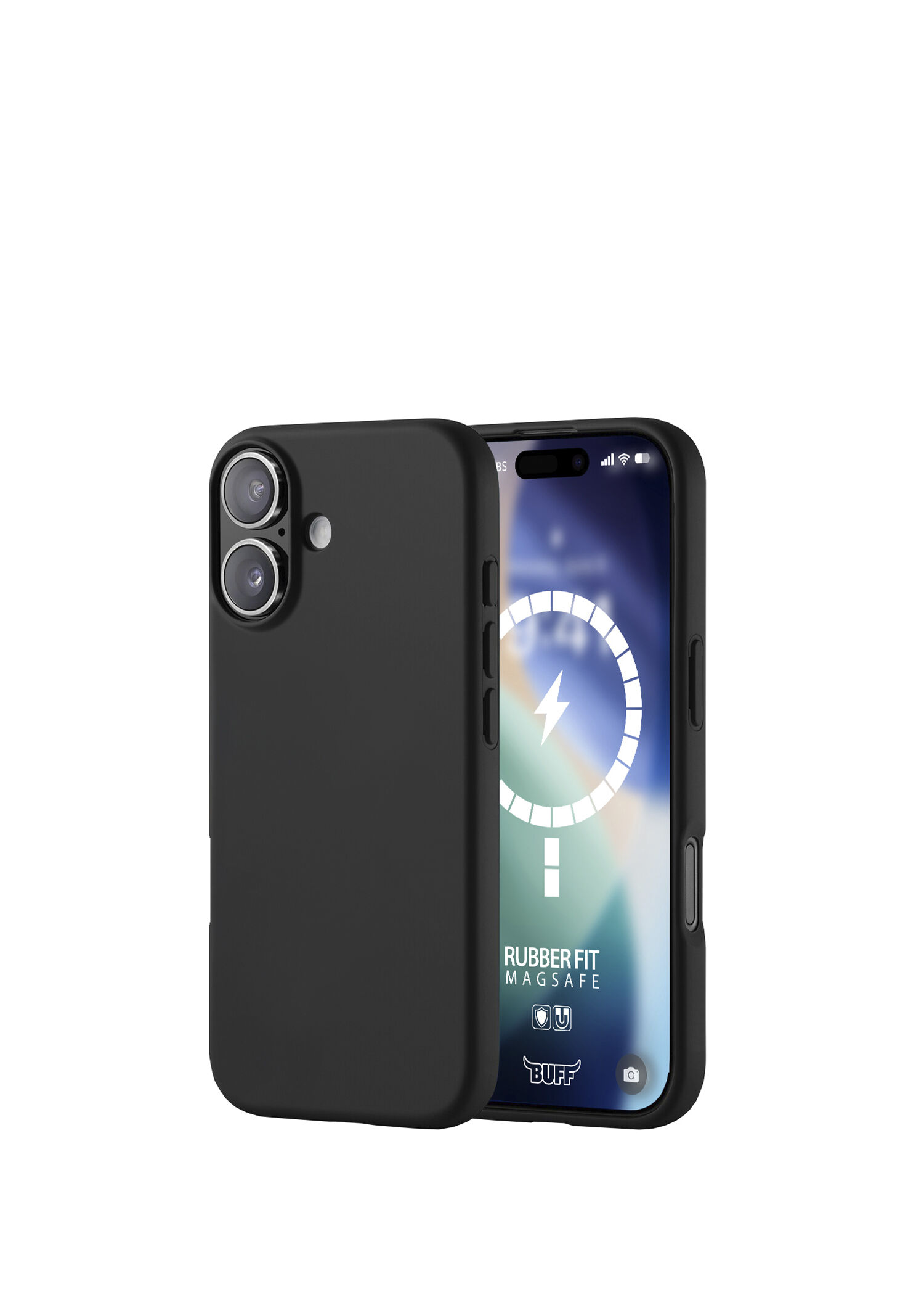 iPhone 17 Rubber Fit Black Silikon Magsafe Uyumlu Telefon Kılıfı