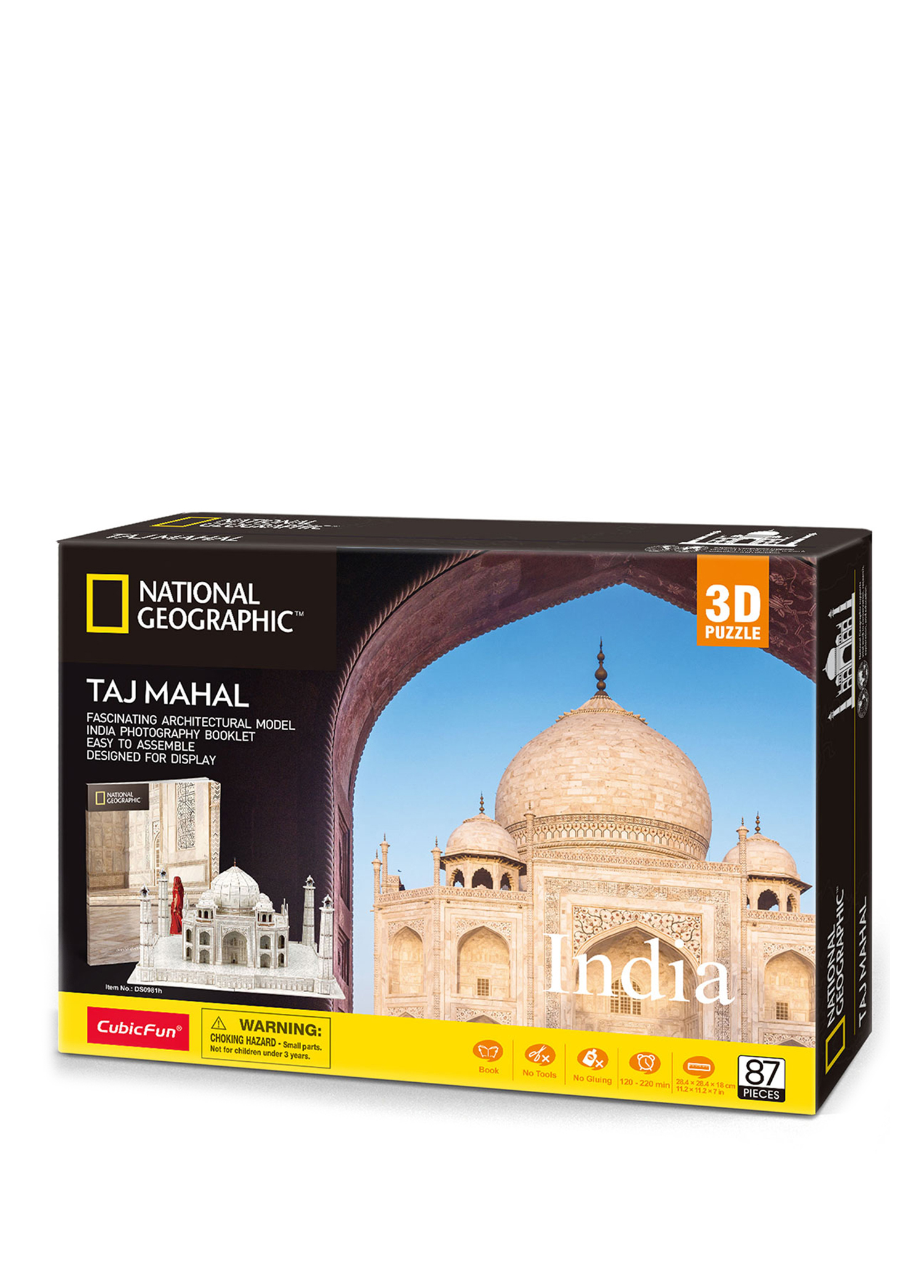 National Geographic Serisi Taj Mahal 3D Puzzle 87 Parça