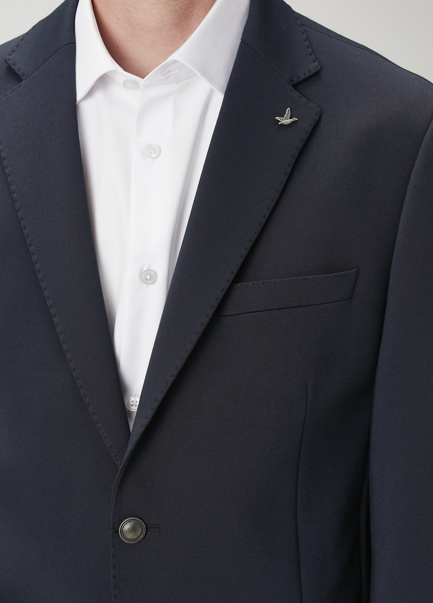 Lacivert Örme Blazer_5