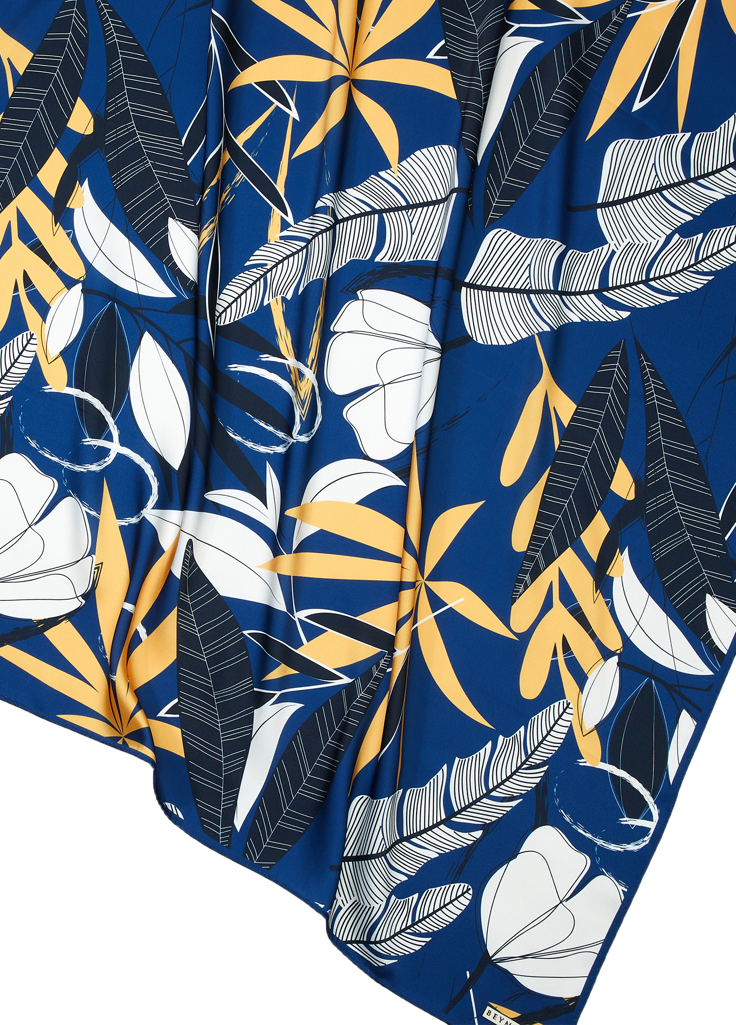 Çok Renkli 90x90 cm Twill Eşarp_1