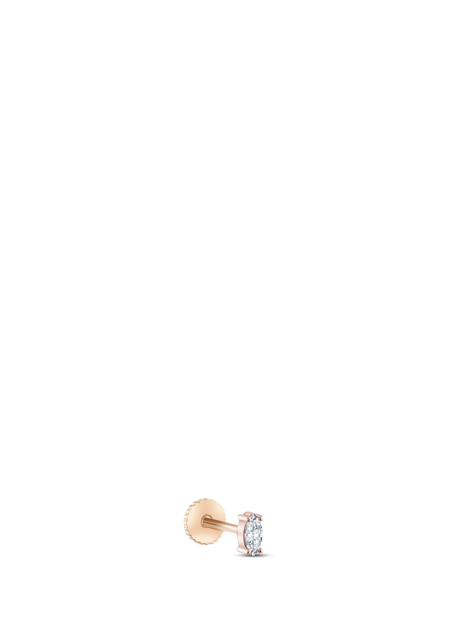 Sole 14 Ayar Rose Gold Kadın Pırlantalı Piercing