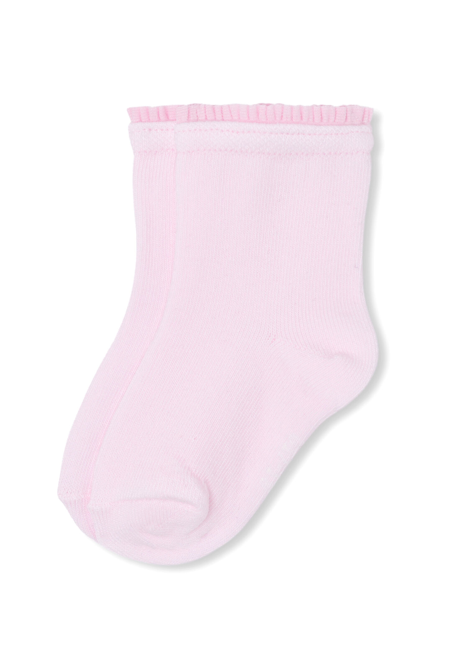 Pembe Fırfırlı Kız Bebek Çorap