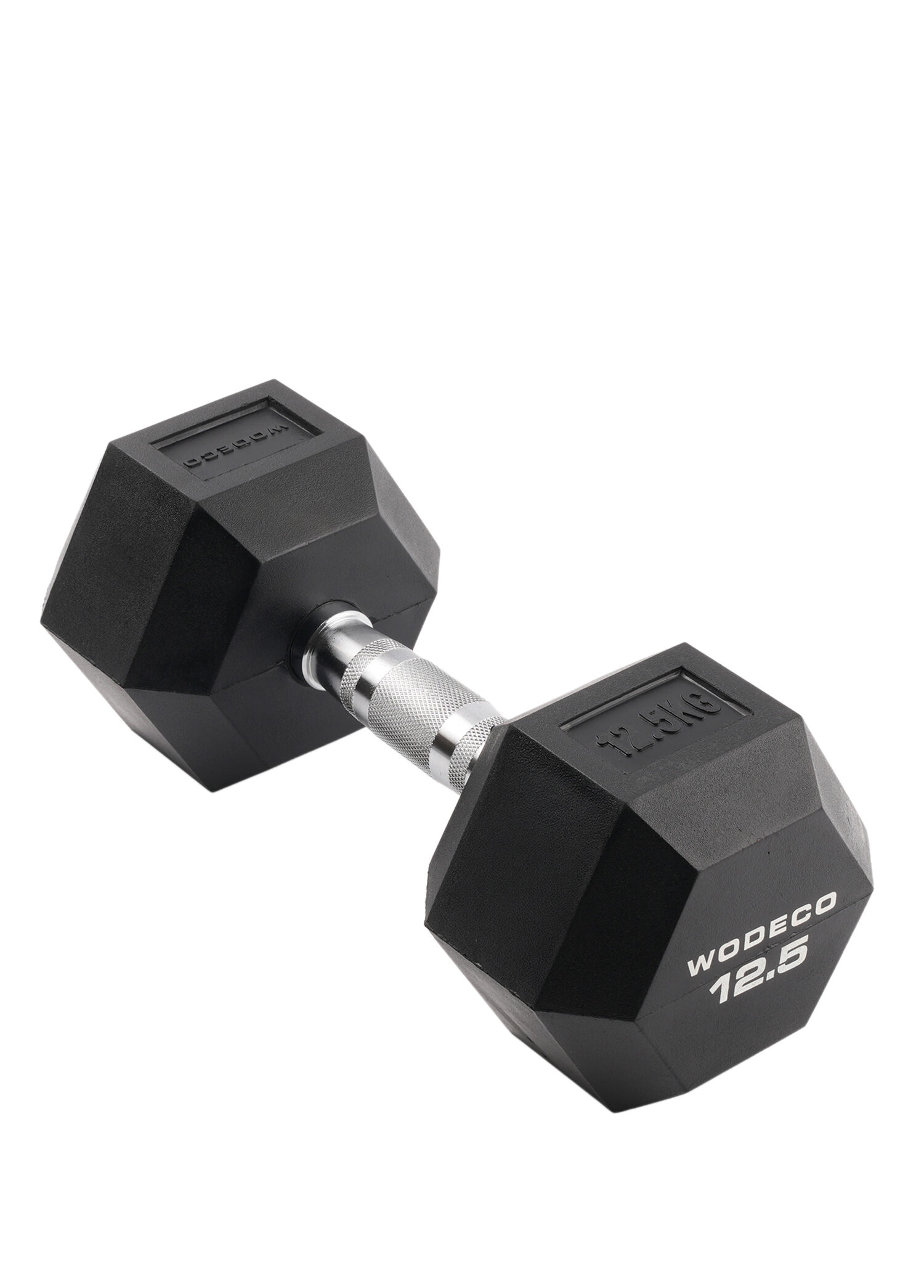 Rubber Hex Siyah Kauçuk Altıgen Dambıl 12,5 kg