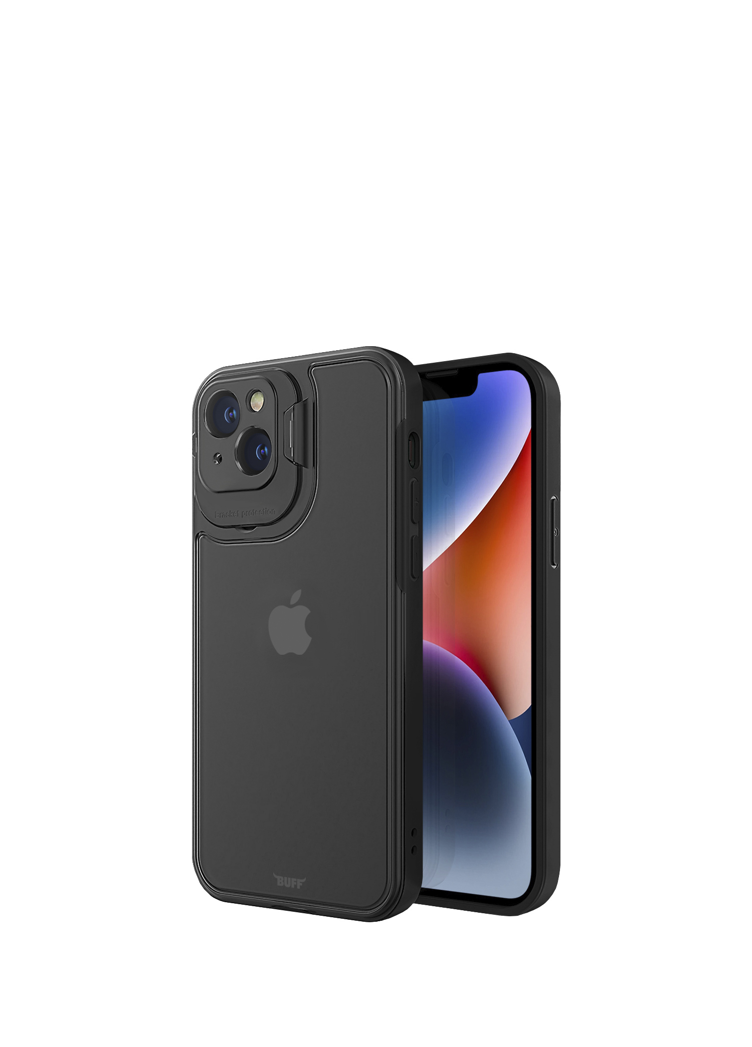 iPhone 14 Hybrid Corner Black Plastik Kılıf