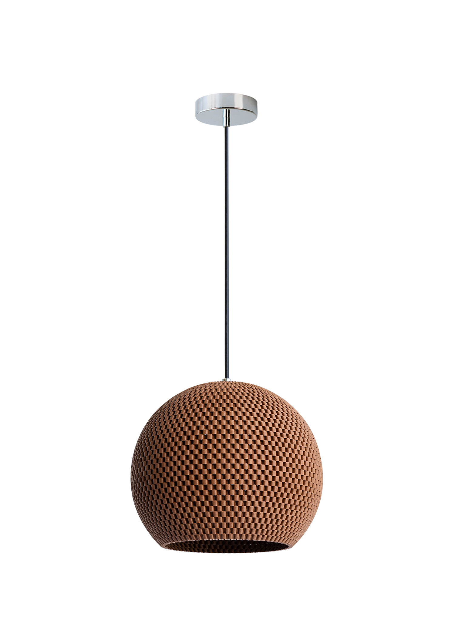 Alva Walnut Wood Küçük Boy Sarkıt Avize