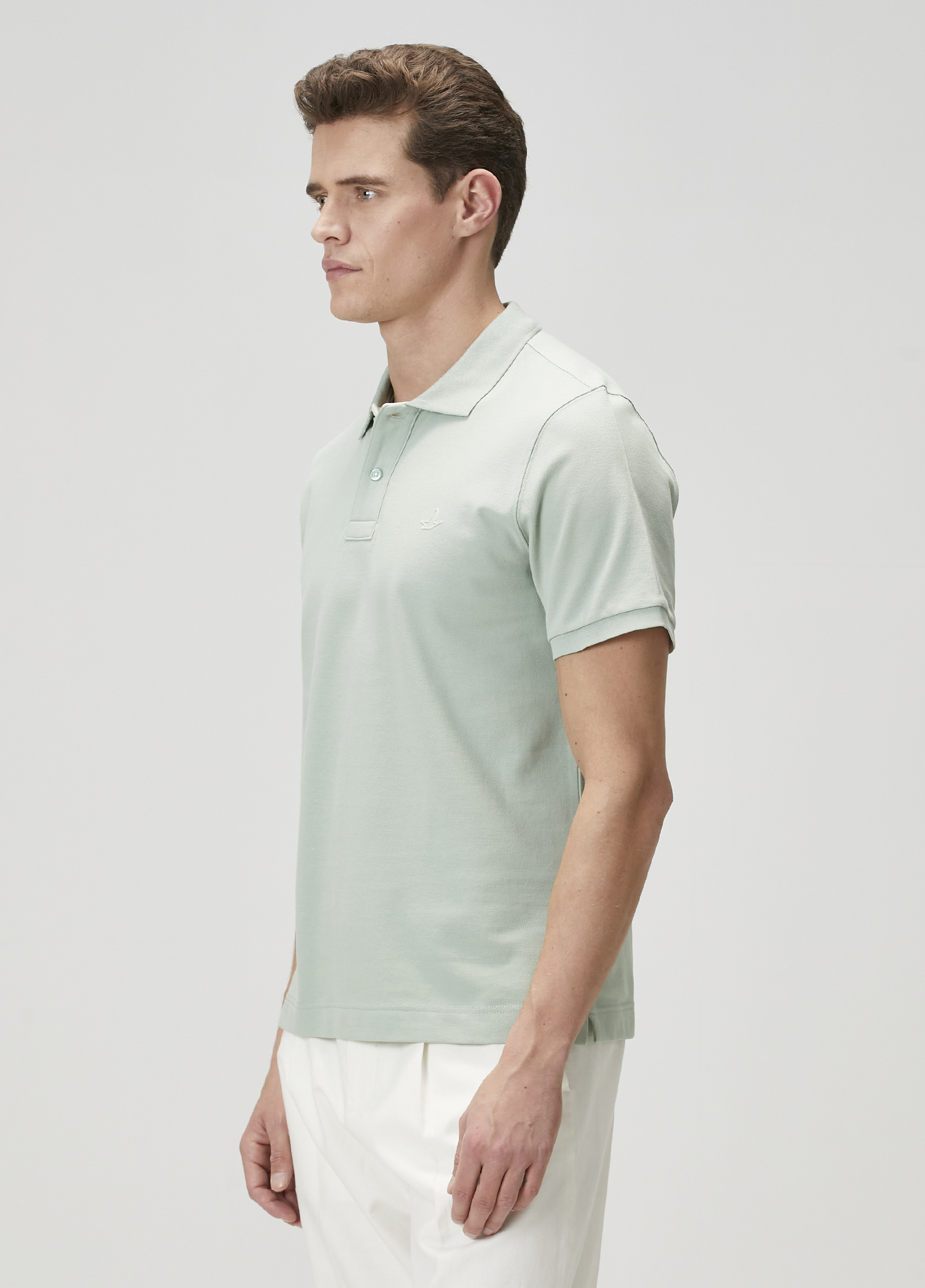 Basic Fit Yeşil Polo Yaka T-shirt_3