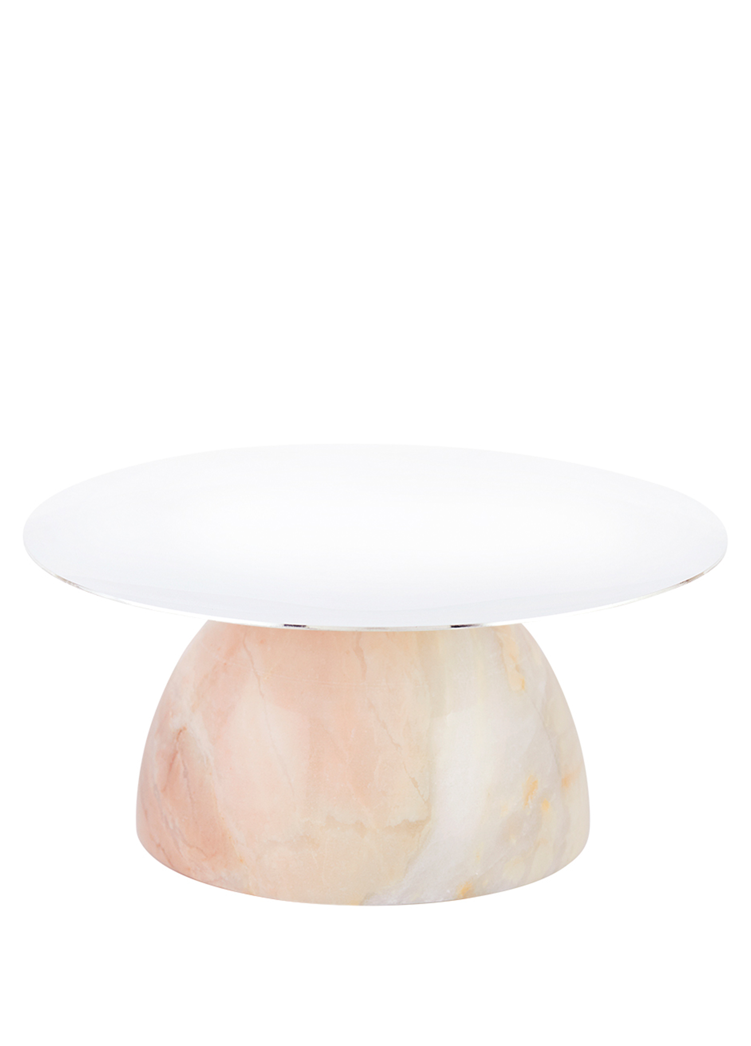 Bella Pembe Silver Mermer Dekoratif Tabak