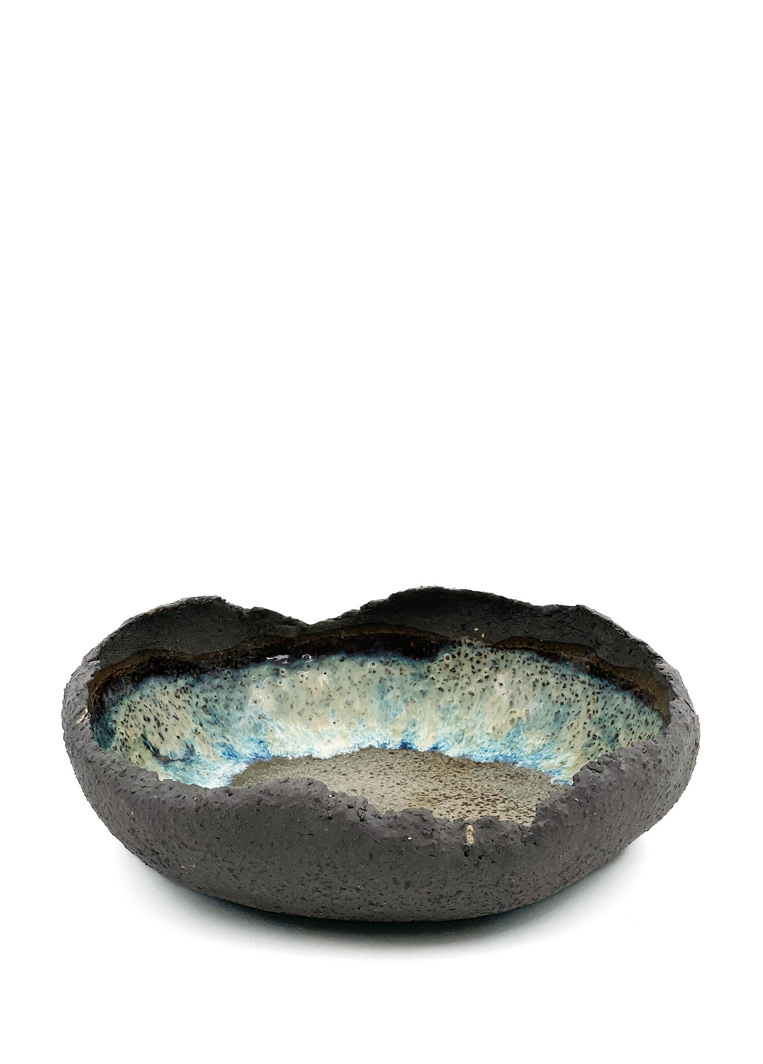 Stone No:9 Gri Yeşil Seramik Dekoratif Kase