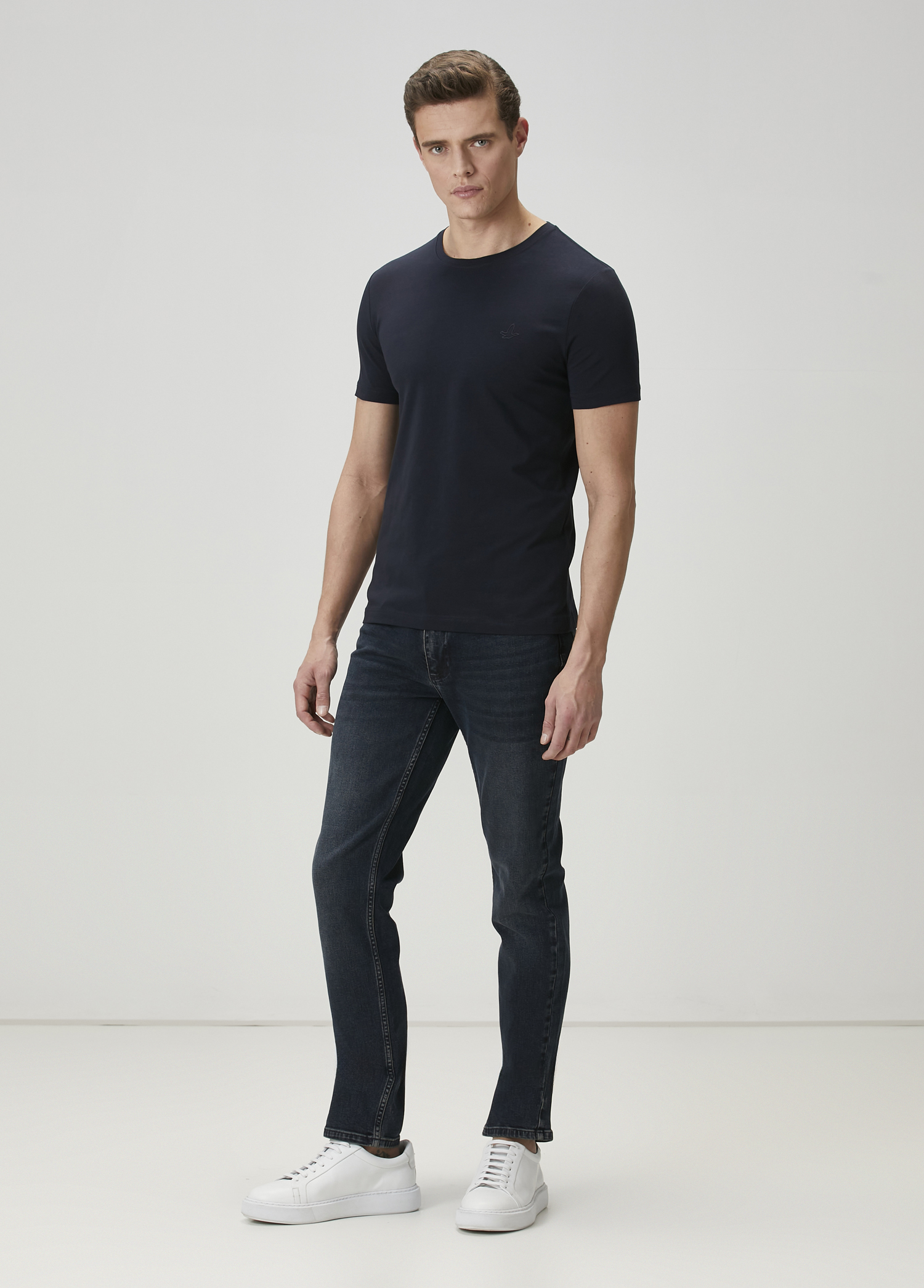 Lacivert Basic T-shirt_4