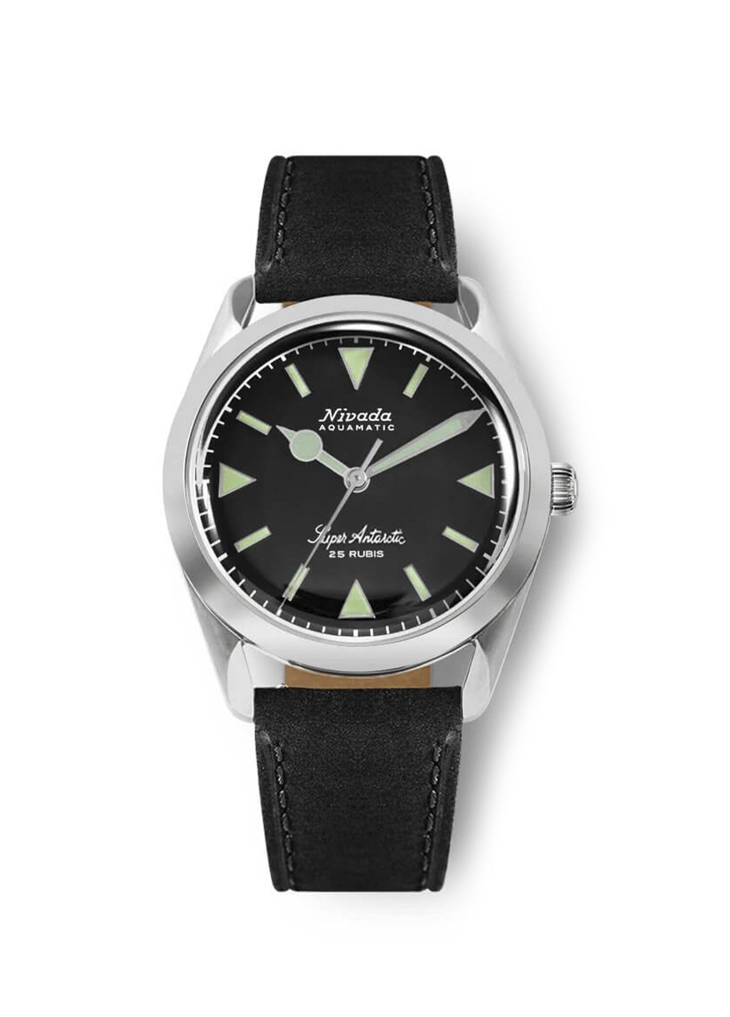 Super Antarctic Green 32026A17 Siyah Deri Erkek Kol Saati