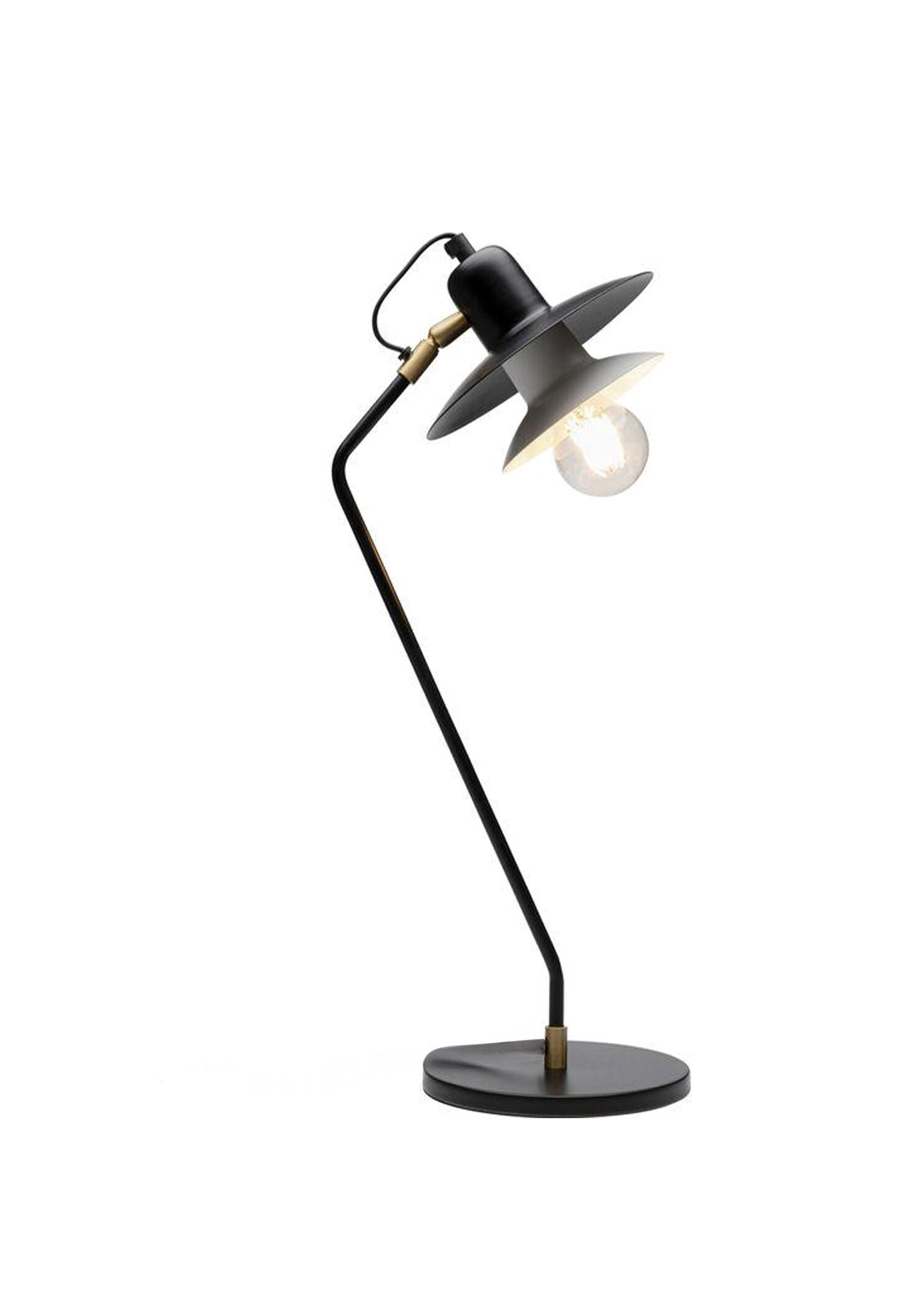 Table Lamp Speaker Siyah Metal Masa Lambası