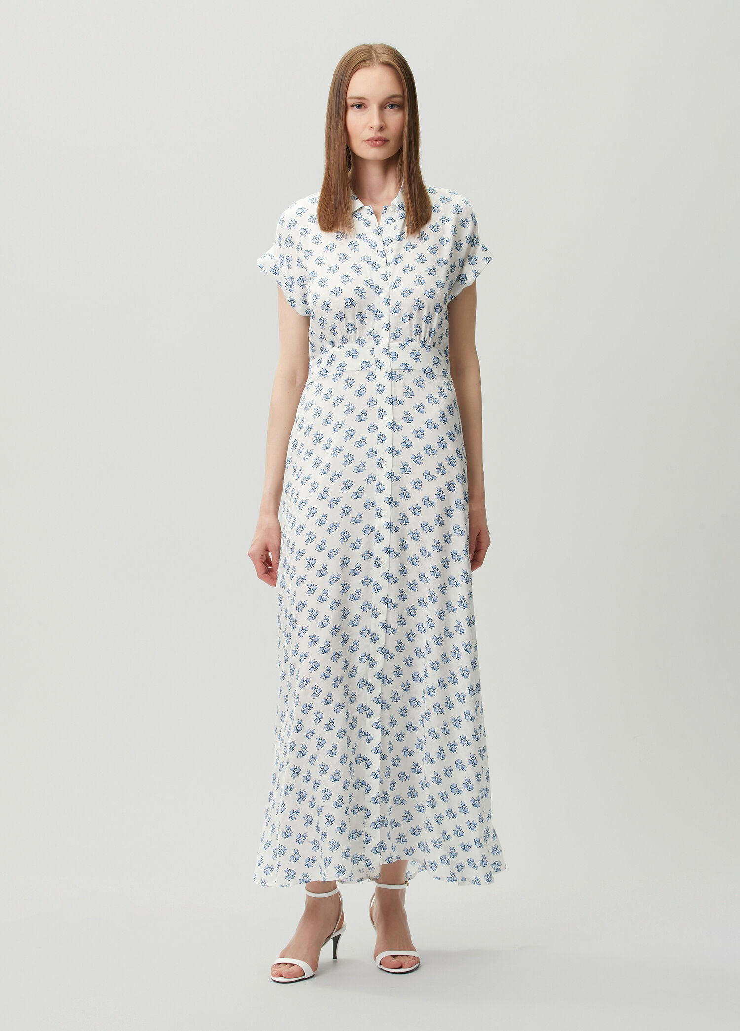 Blue Floral Maxi Dress