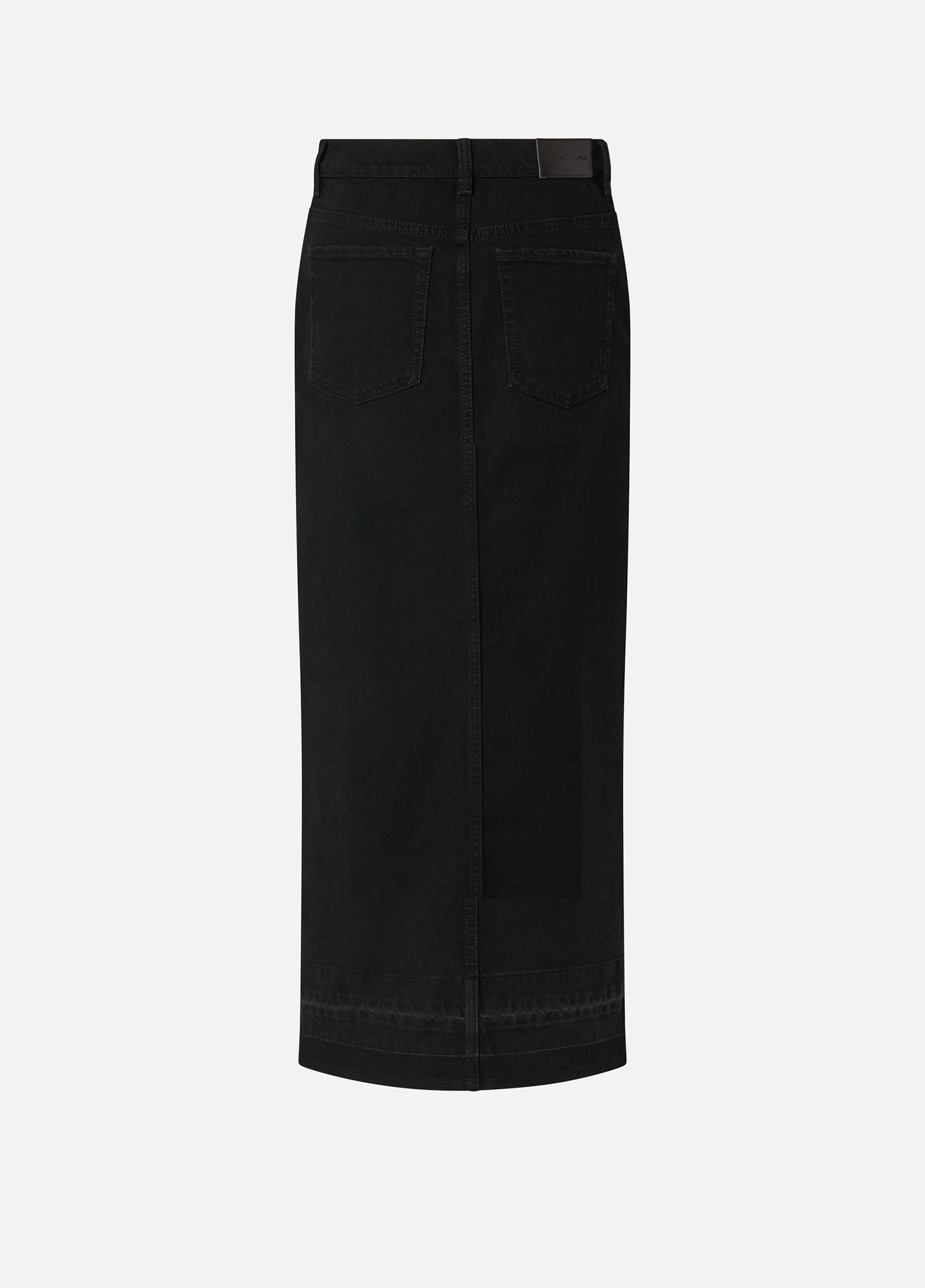 スカート PINKO 'Il Cairo' skirt Pinko - Il Cairo Long Black Denim Skirt with Slit
