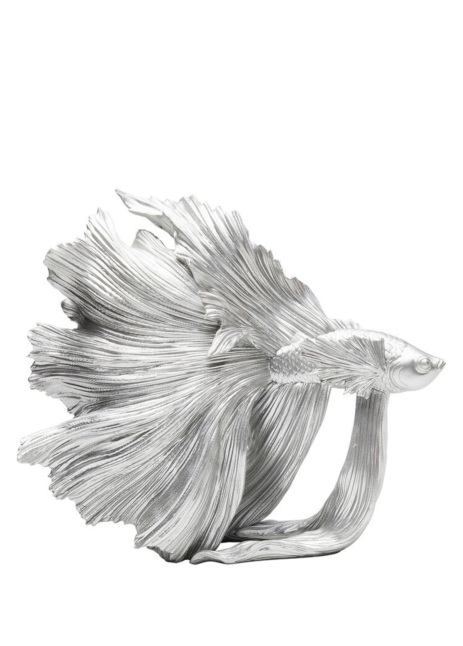 Betta Fish Silver Küçük Dekoratif Obje