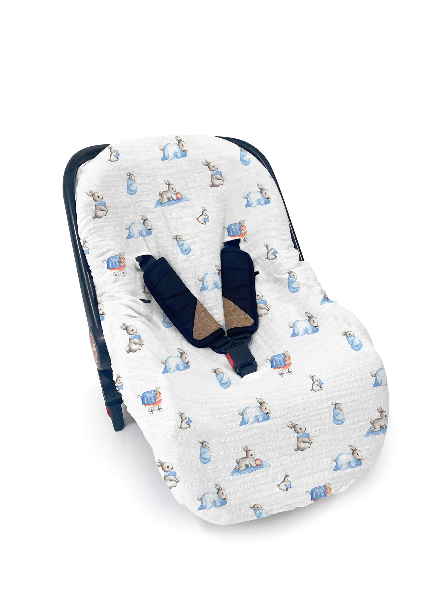 %100 Bébé Lapin Müslin Ana Kucağı Kılıfı