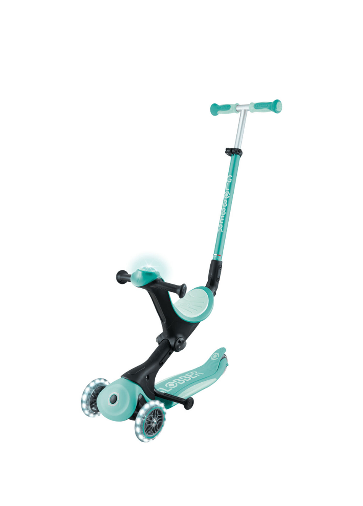 Go Up Deluxe Mint Yeşili Işıklı Katlanabilir 15 Ay - 9 Yaş Çocuk Scooter