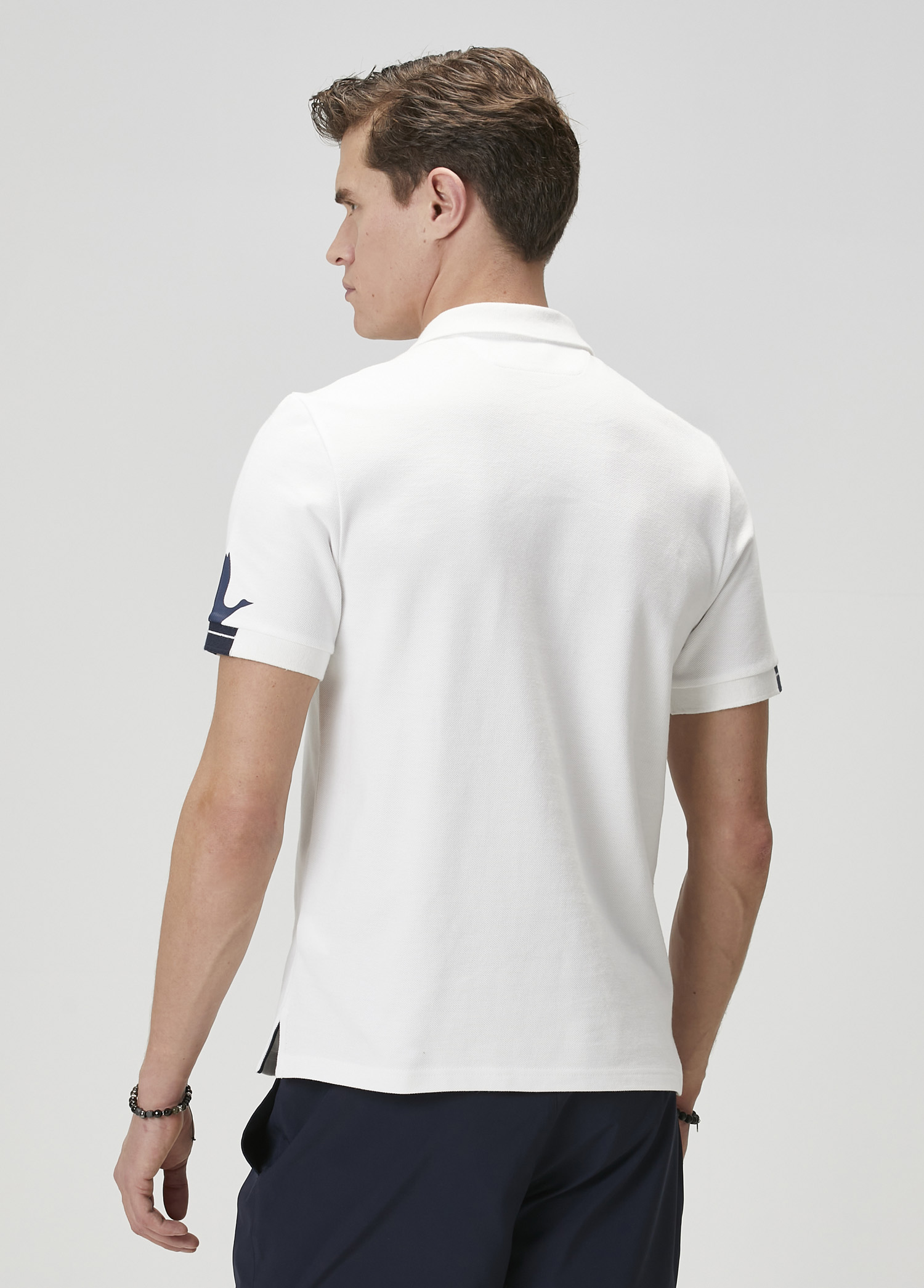 Comfort Fit Beyaz Polo Yaka T-shirt_4
