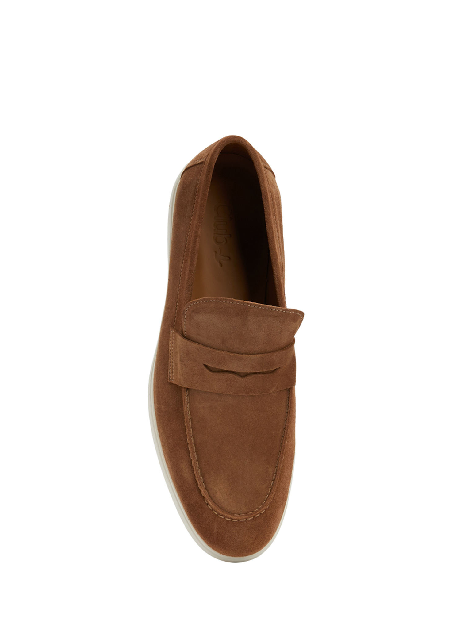 Taba Bant Detaylı Erkek Süet Loafer_8