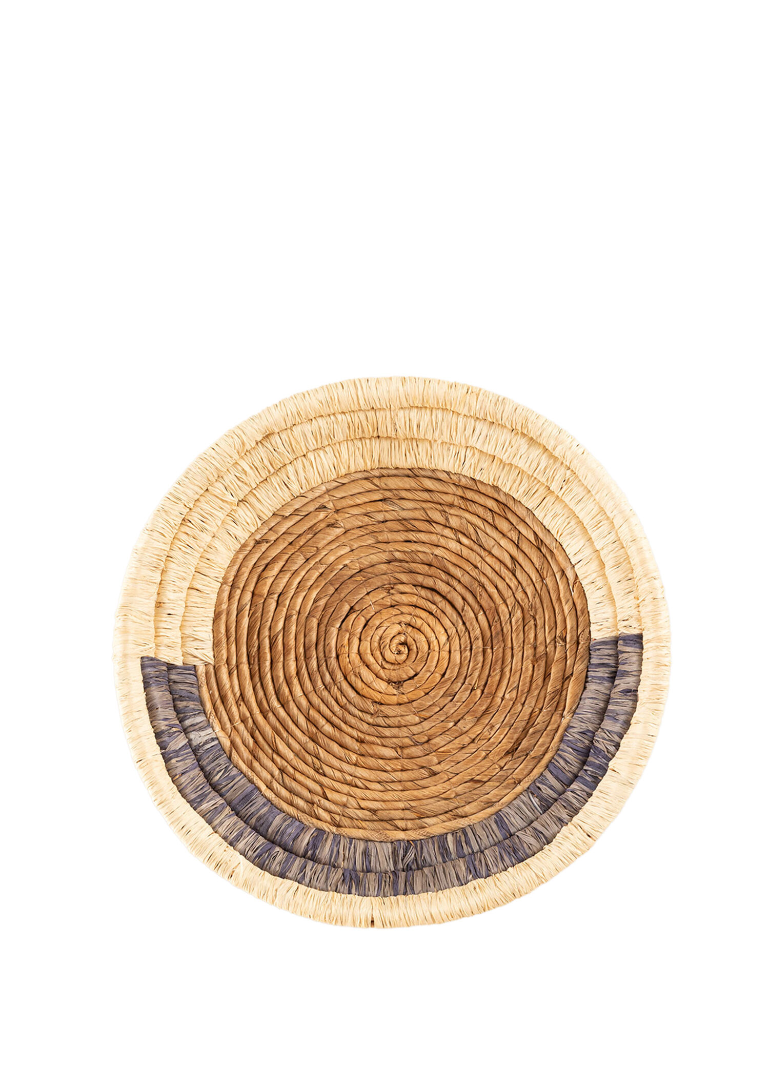 Turtuna Natural Lacivert Rattan Duvar Dekoru