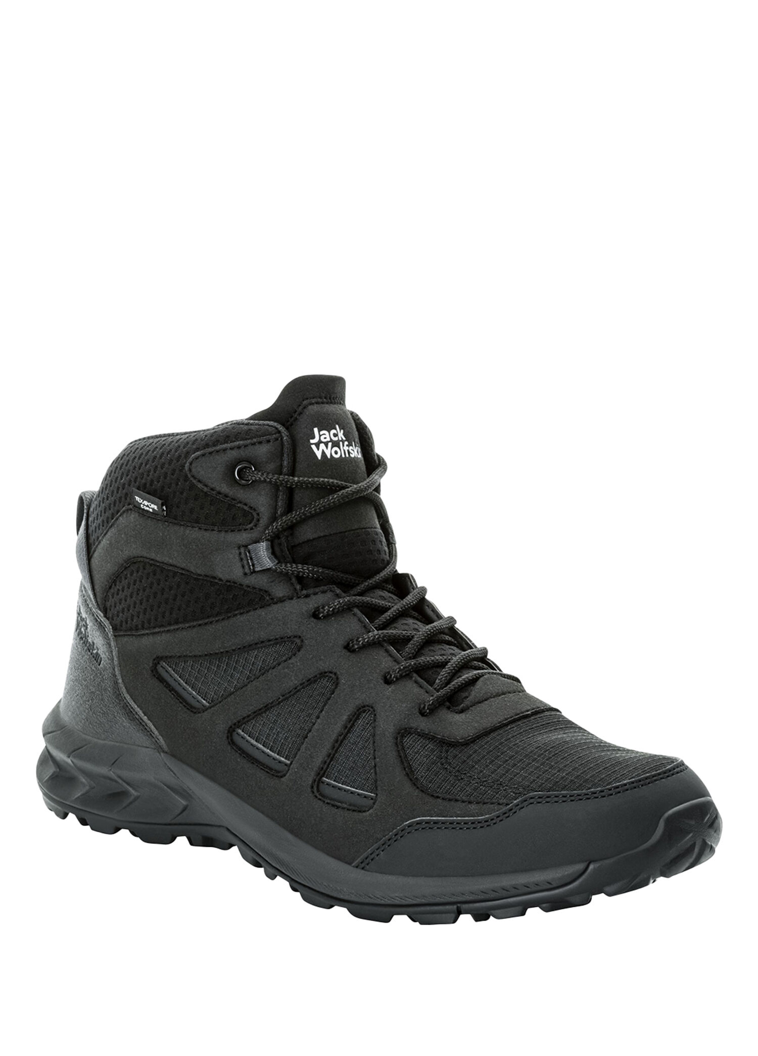 洋楽 BLACK & JAY 2 Jack Wolfskin Siyah Erkek Woodland 2 Texapore Outdoor Bot 1345163