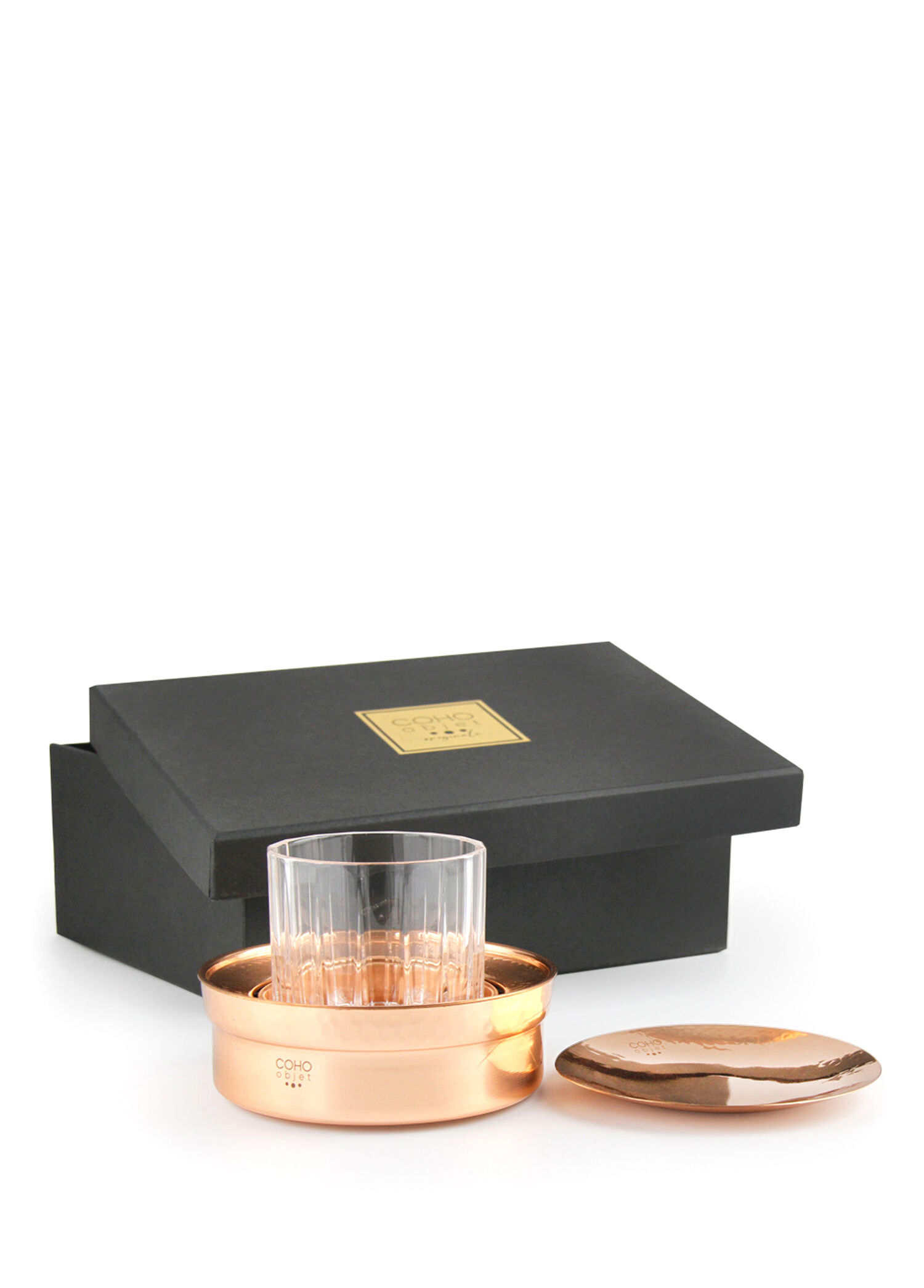 Patron Whiskey Keyf Viski Bardağı ve Bakır Bardak Altlığı