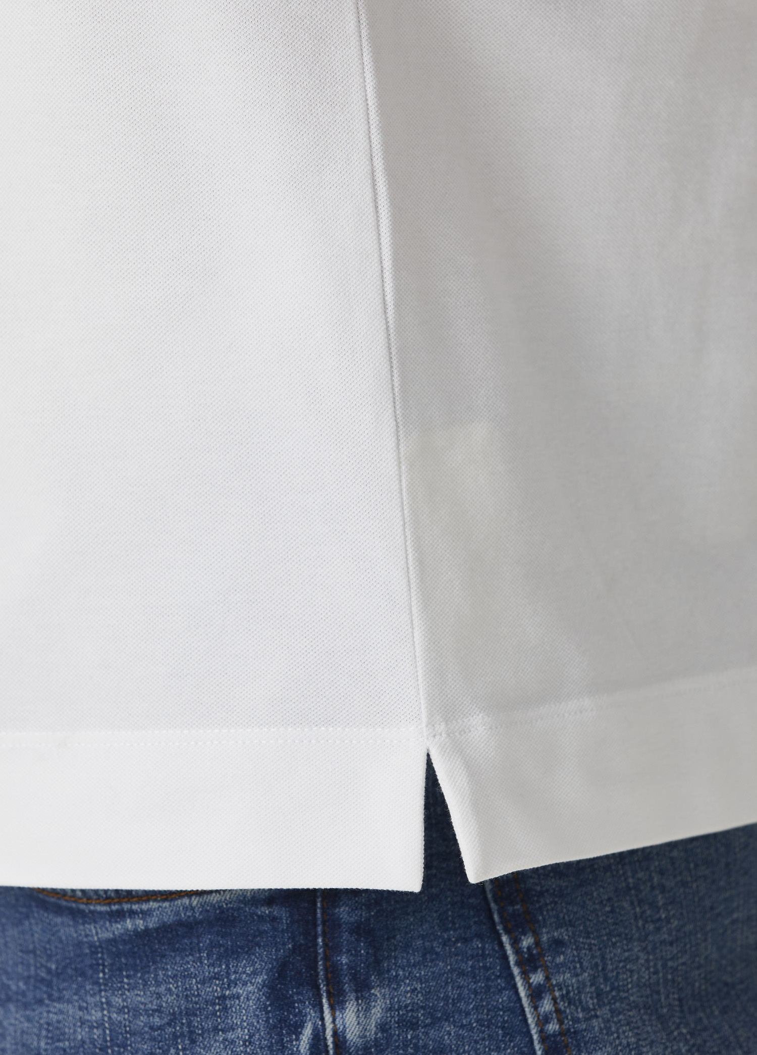 Beyaz Kaz Logolu Polo T-shirt_6