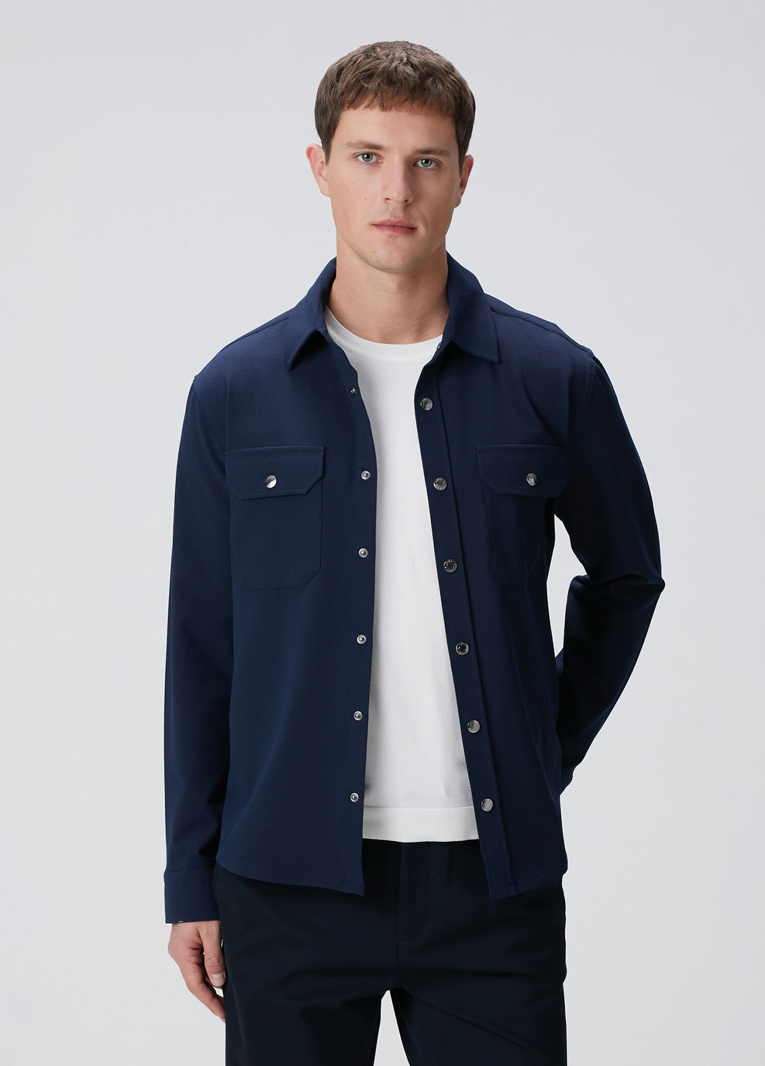 Navy Blue Outer Shirt