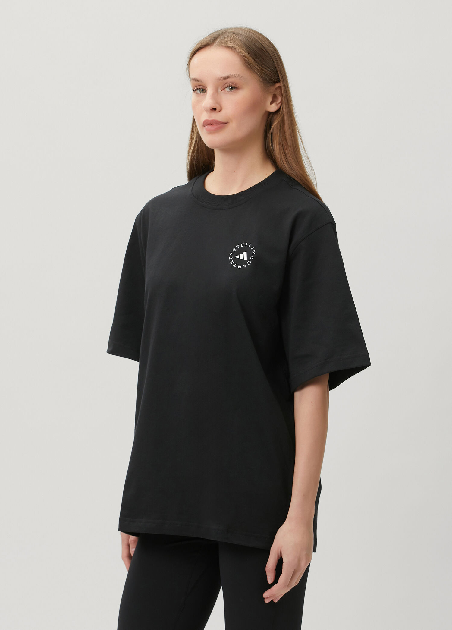 Adidas Siyah Kadın by Stella Mccartney Siyah Bol T-shirt 1983300