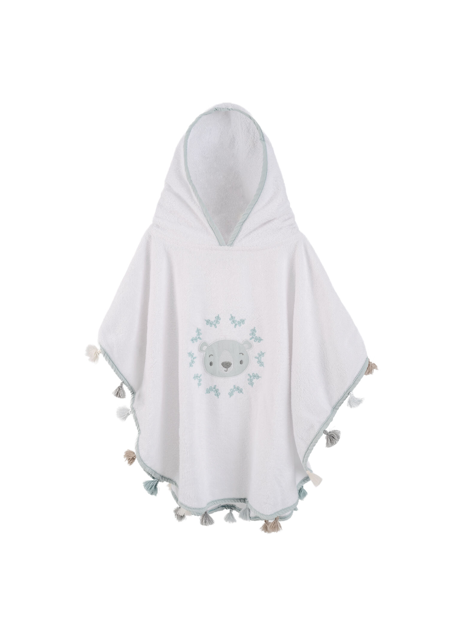 Teddy Bear Bambu Unisex Bebek ve Çocuk Panço Havlu