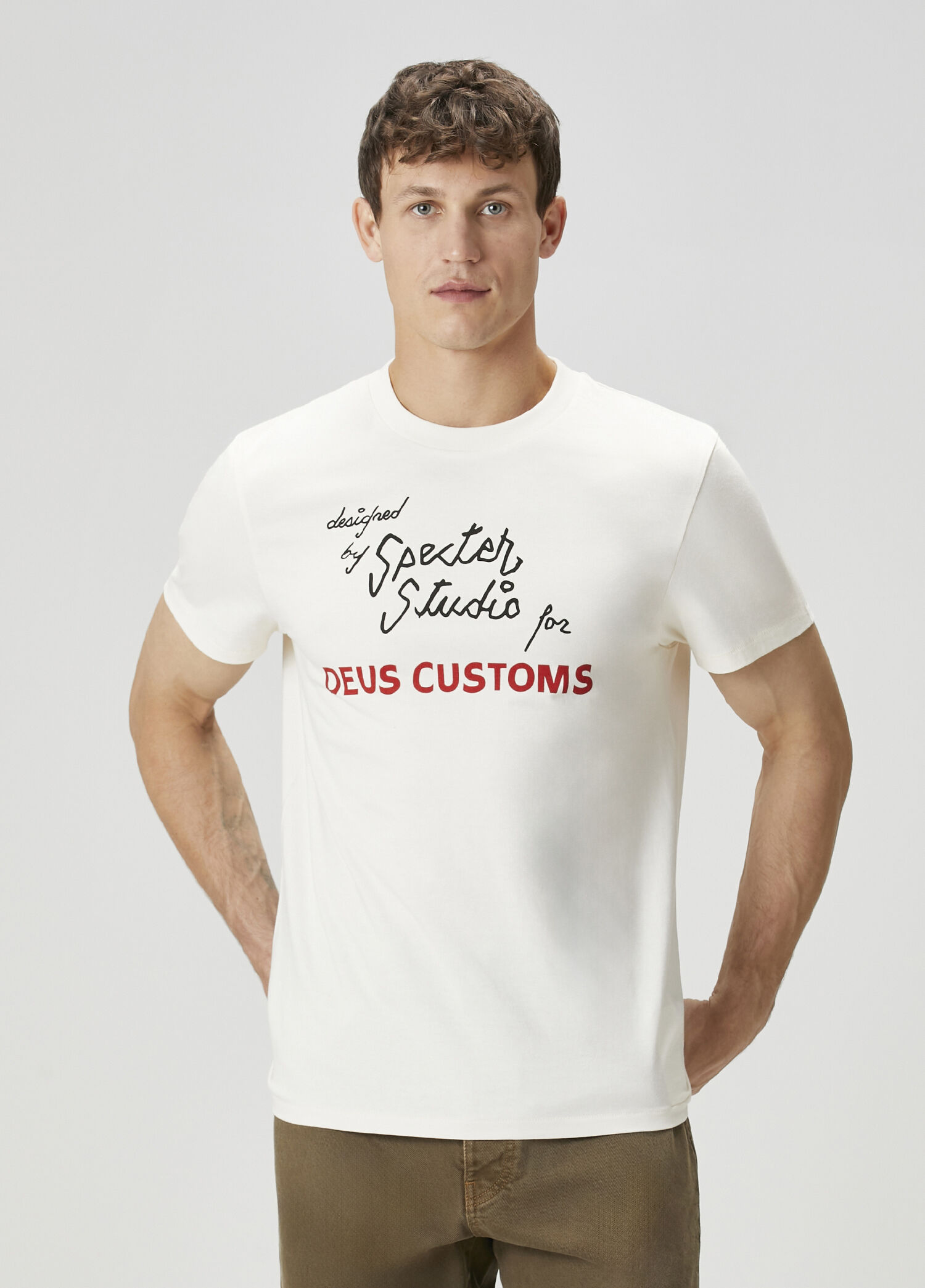 Beyaz Baskılı T-shirt